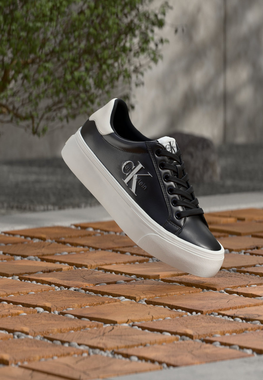 FLATFORM LACEUP - Trainers - black