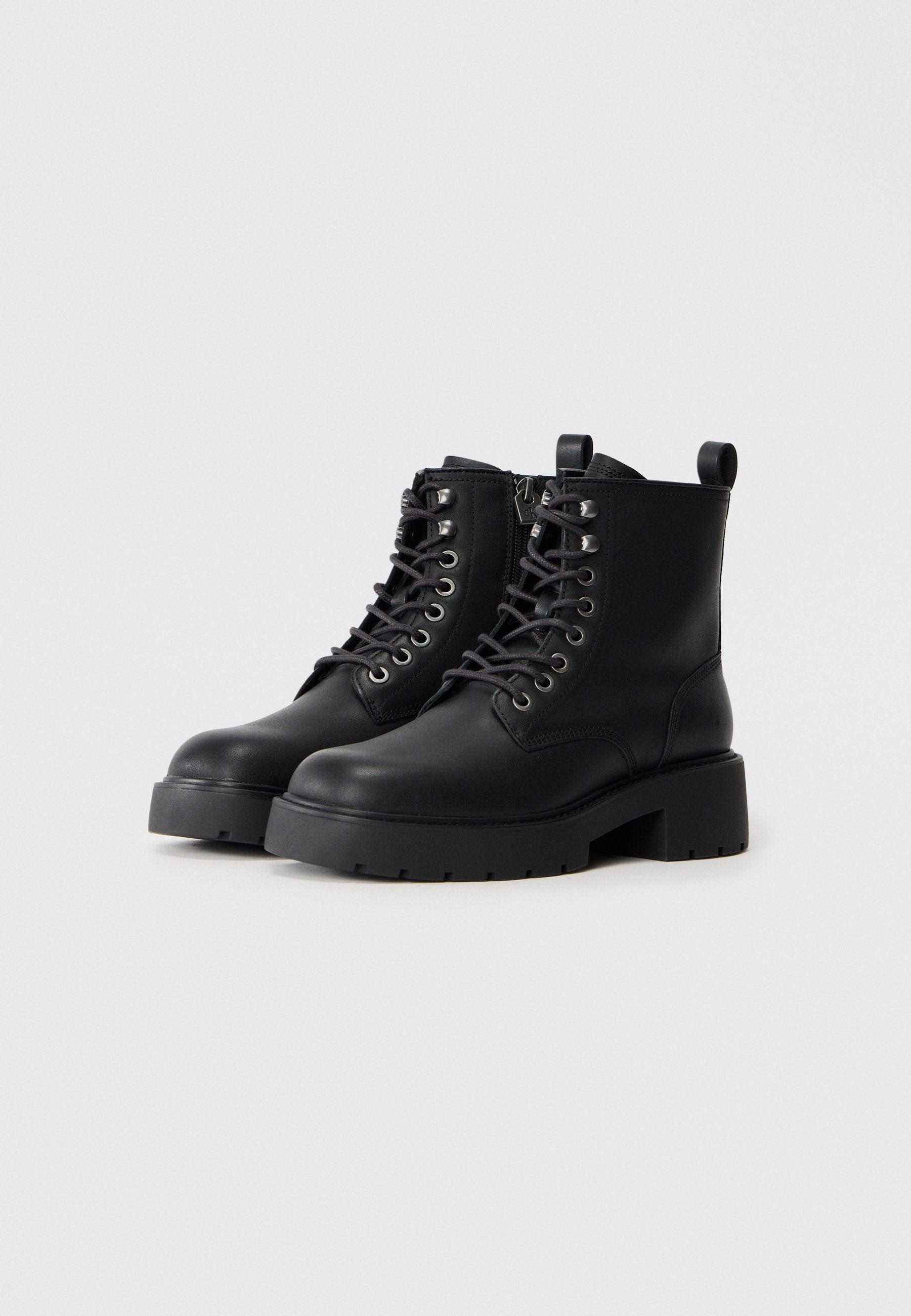 Bottines à lacets - noires