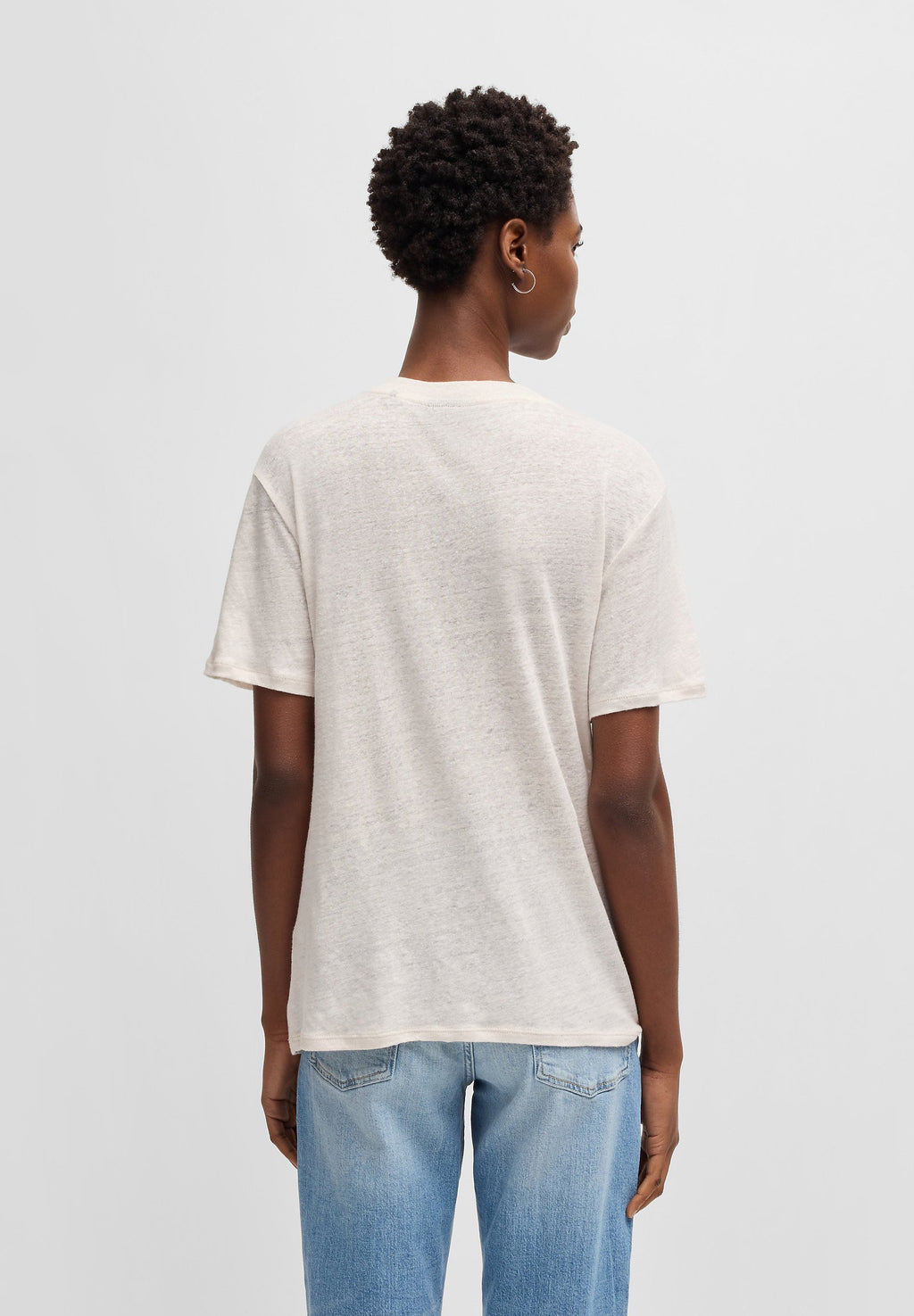 ELA - Basic T-shirt - open white