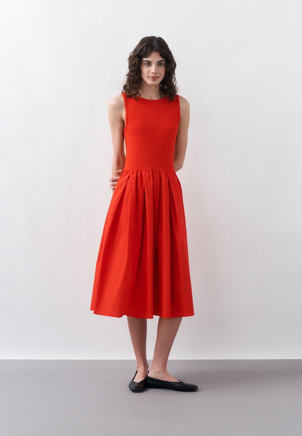 COMBO DRESS - Jersey dress - perfect red