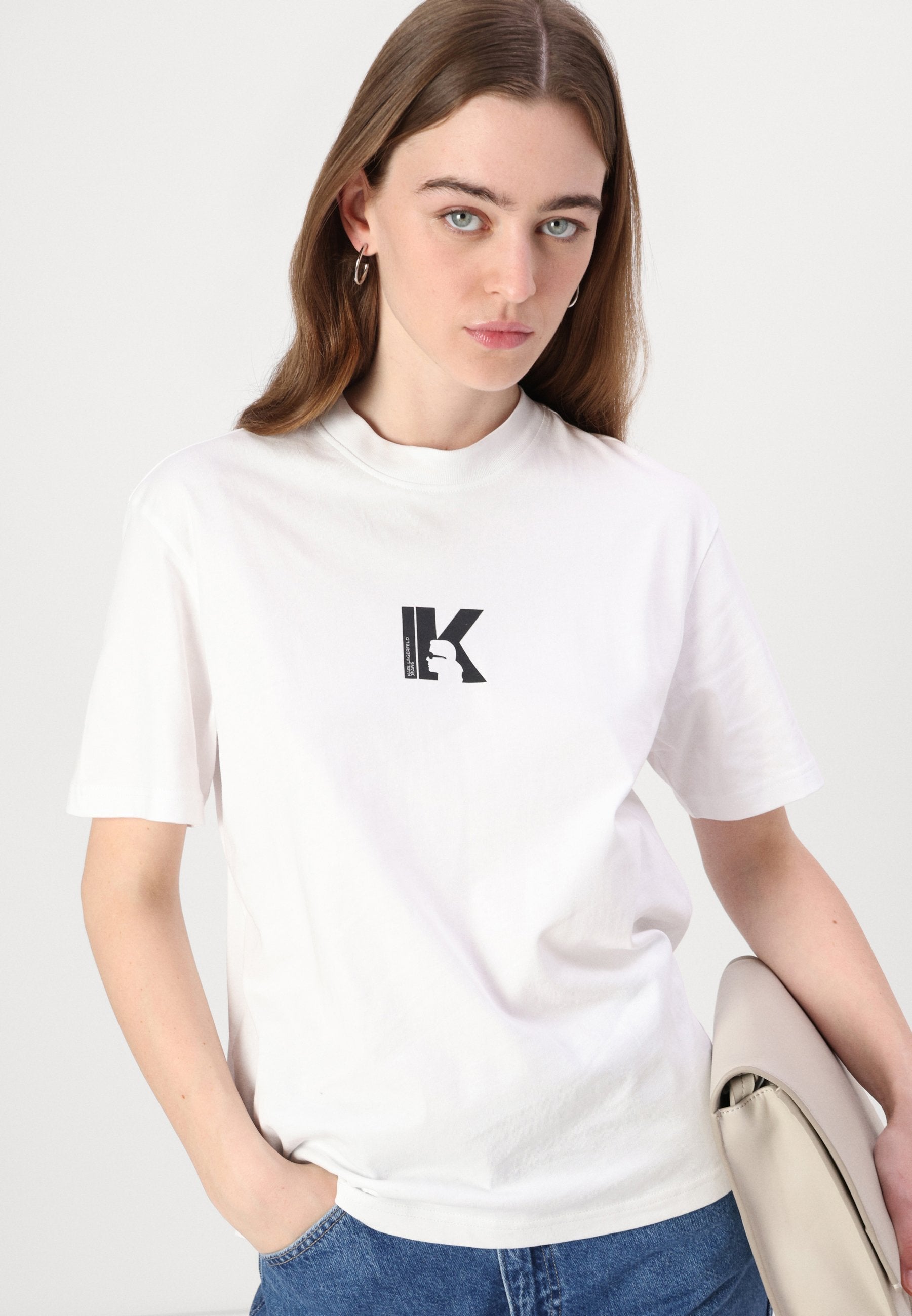 LOGO TEE - Basic T-shirt - white