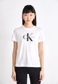 CORE MONOGRAM REGULAR - Print T-shirt - bright white