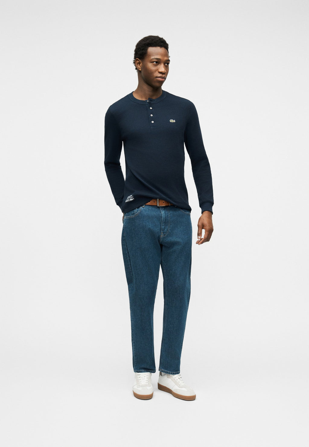 Long sleeved top - navy blue