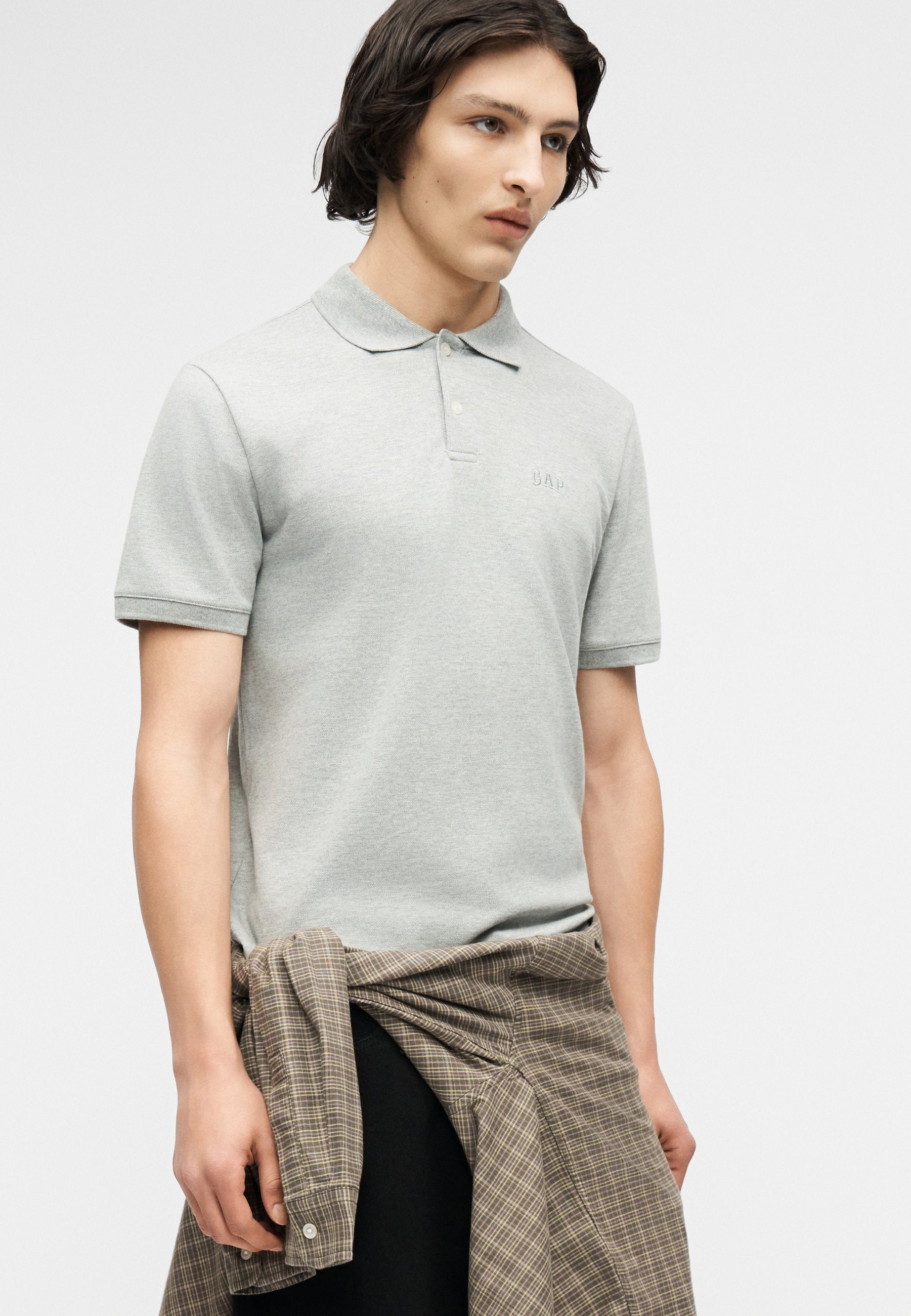 LOGO - Polo shirt - grey heather
