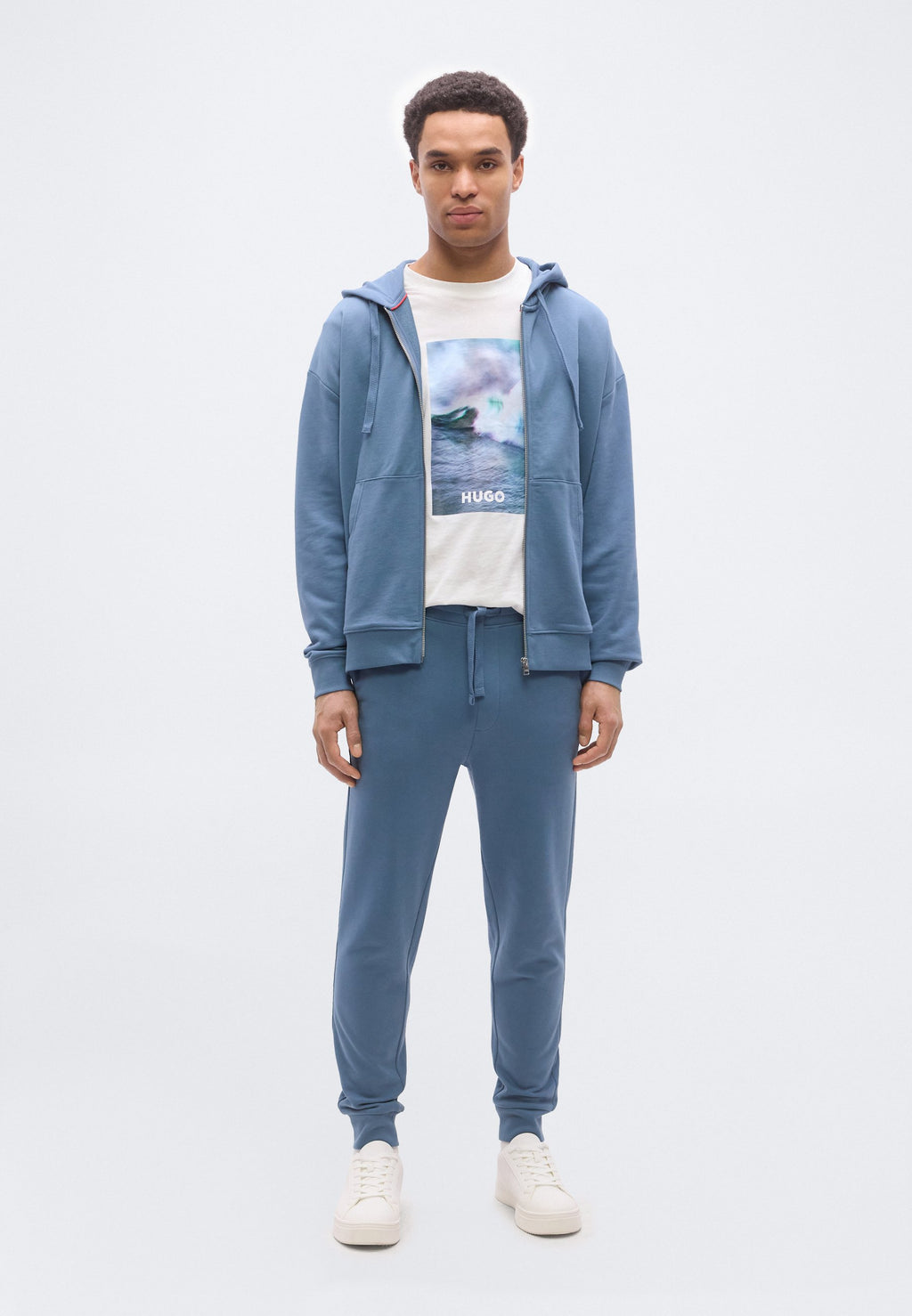 DAYOTE - Tracksuit bottoms - open blue