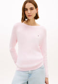 PULL COL BATEAU EN MAILLE FINE - Pull - rose clair