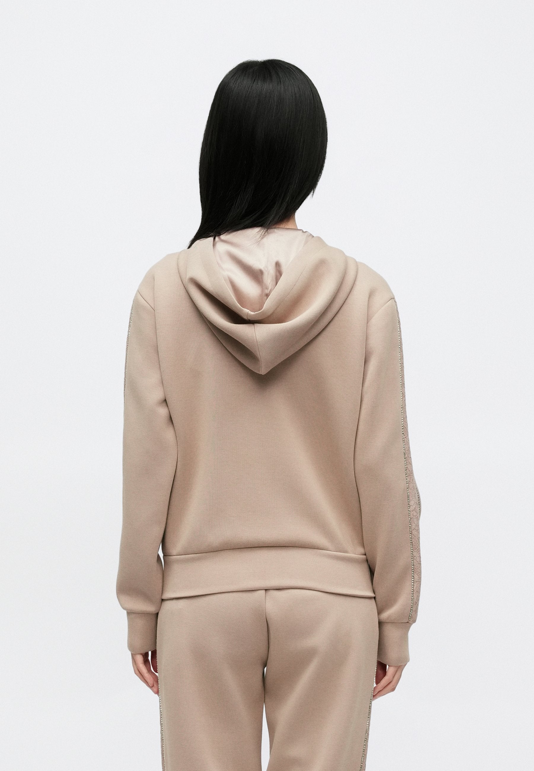 NEW HOODED - Zip-up sweatshirt - summer clay