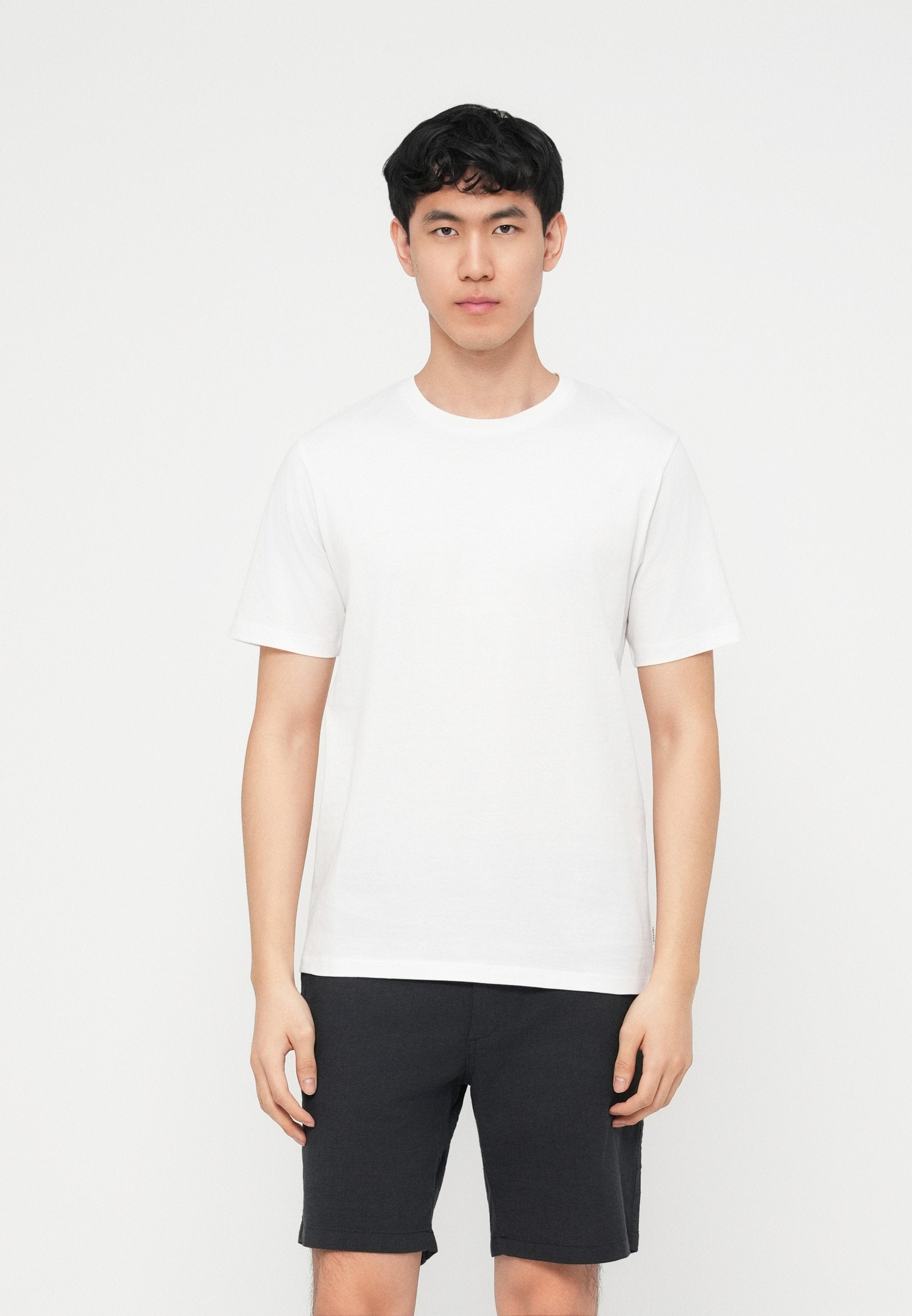 JJEORGANIC BASIC TEE O NECK 5 PACK - Basic T-shirt - white/blue mirage/mineral blue/ celestial blue/ultimate grey