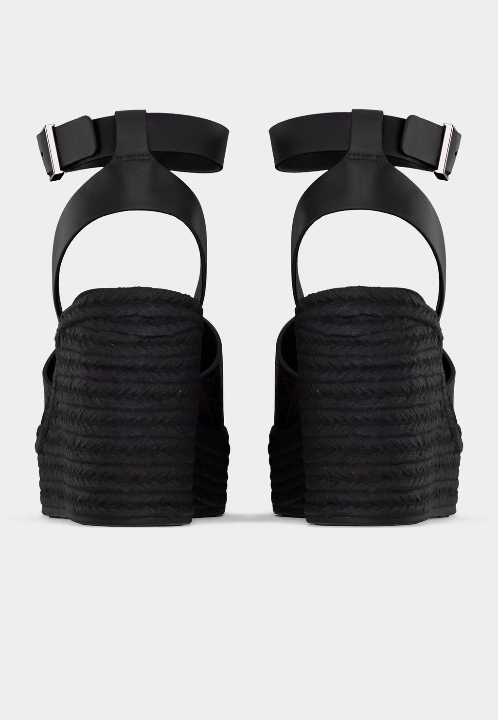 Platform sandals - triple black