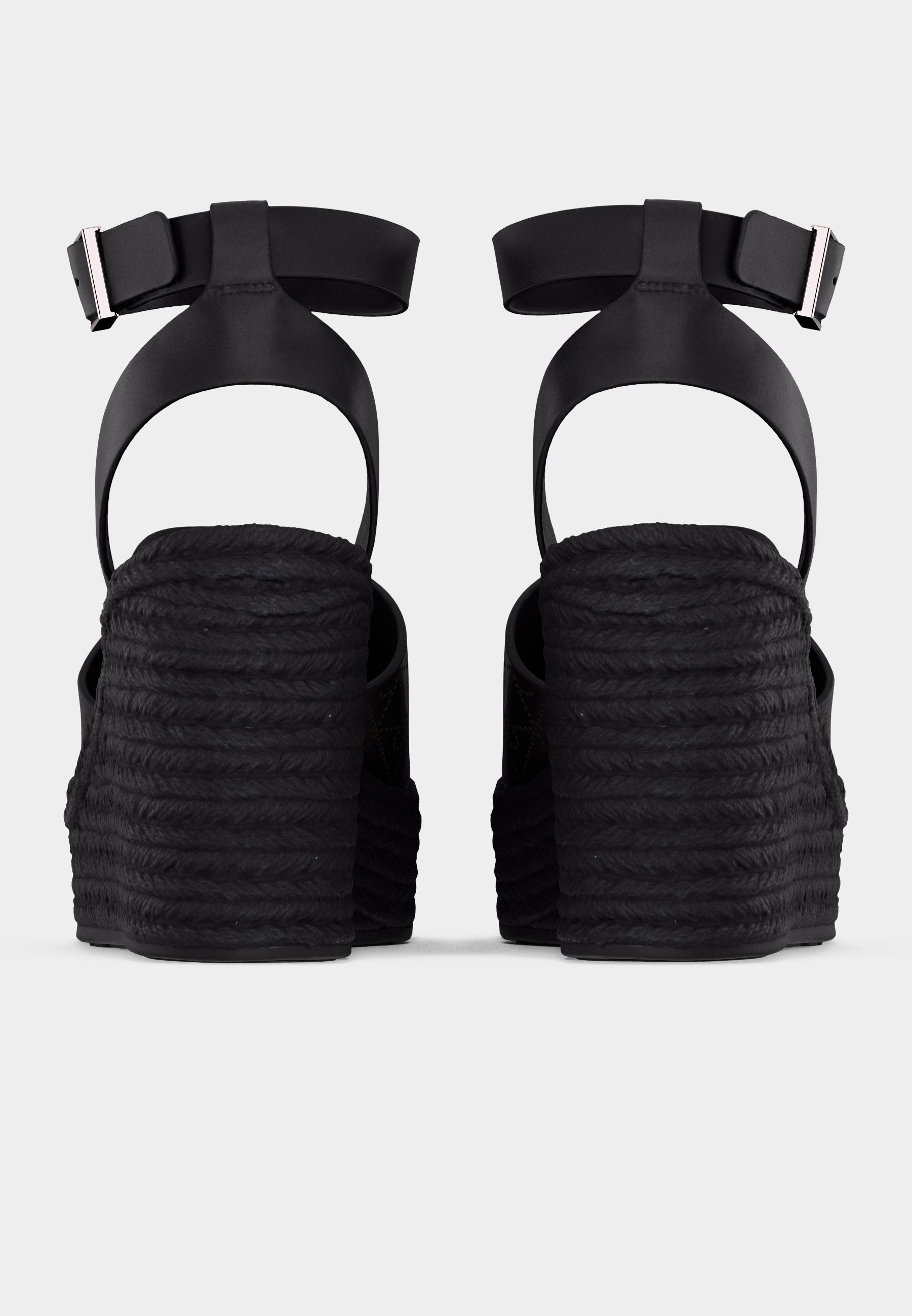 Platform sandals - triple black