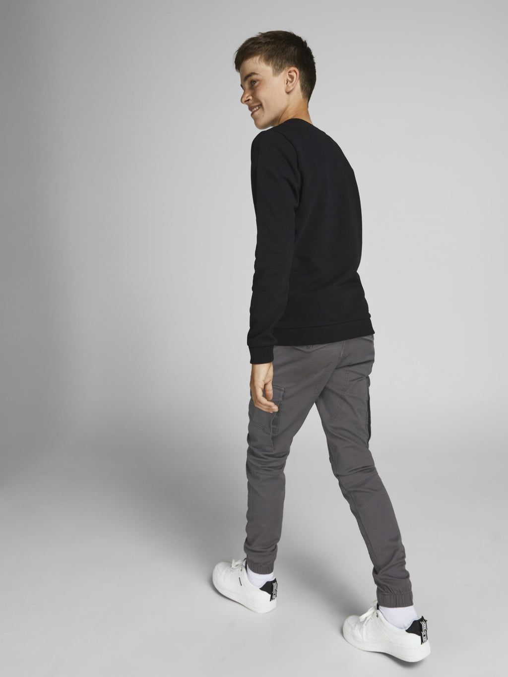 JJIPAUL JJFLAKE - Cargo trousers - asphalt
