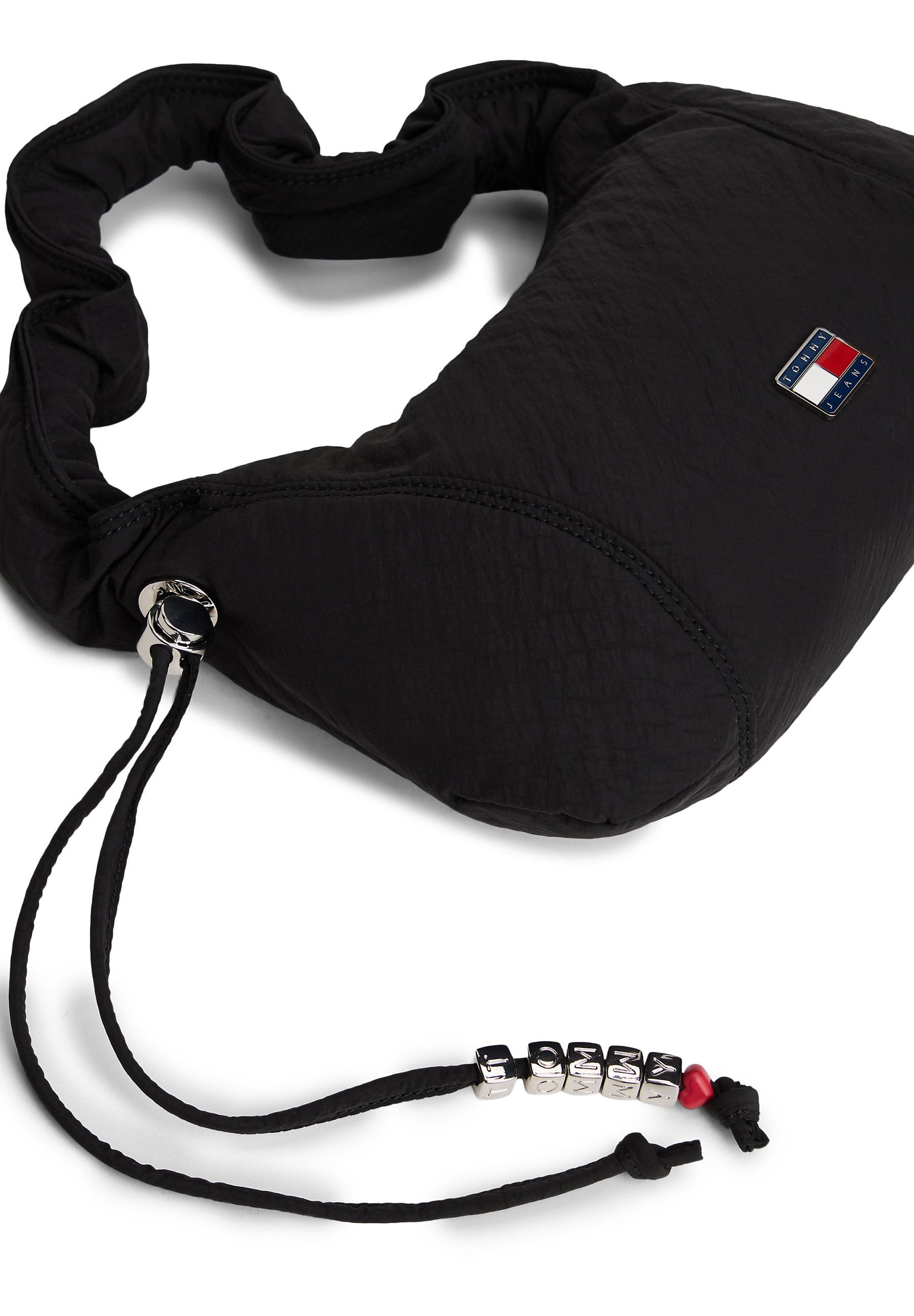 CASUAL CRINKLE TEXTURE SHOULDER BAG - Handbag - black