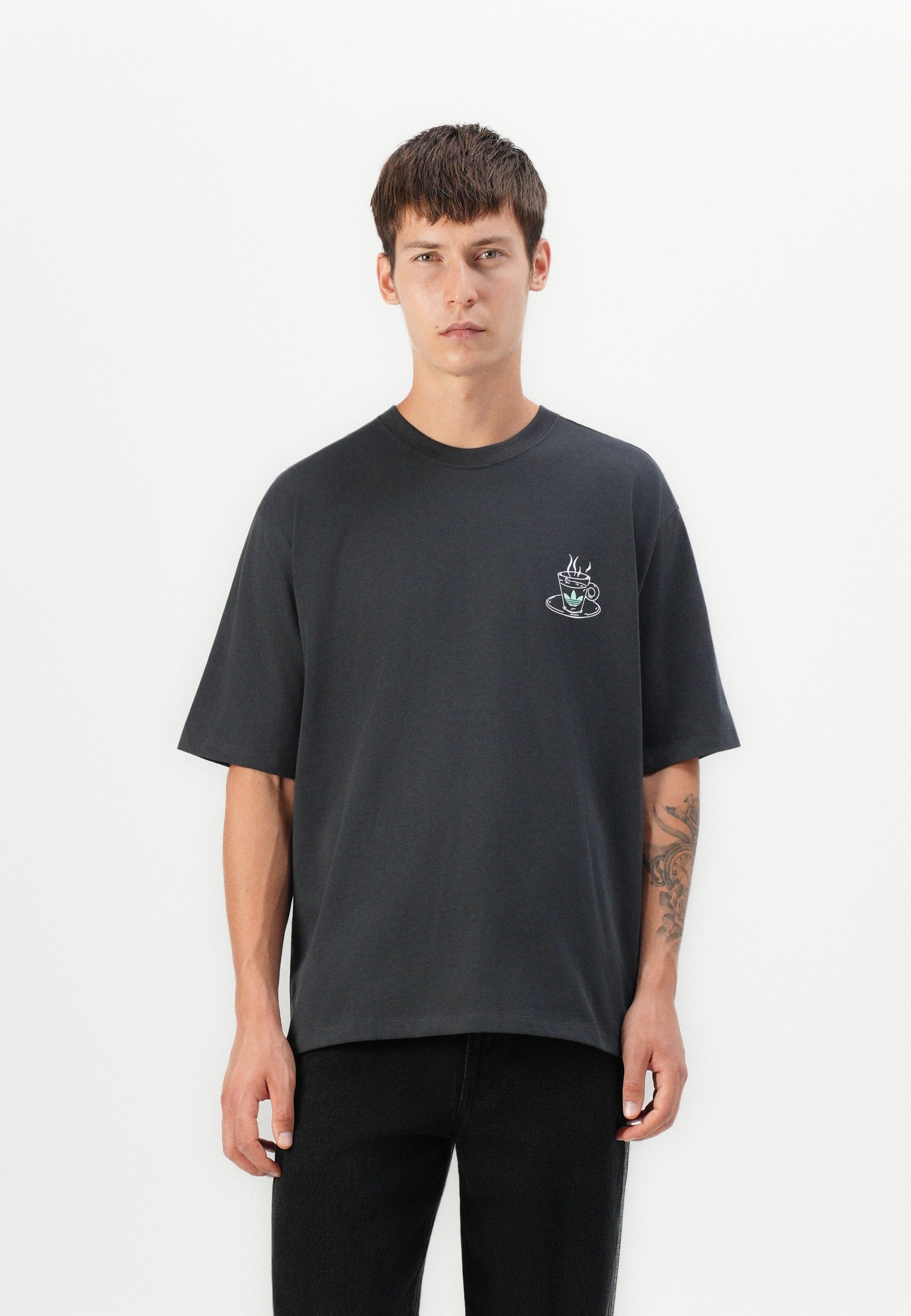 COFFEE TEE UNISEX - Print T-shirt - anthracite