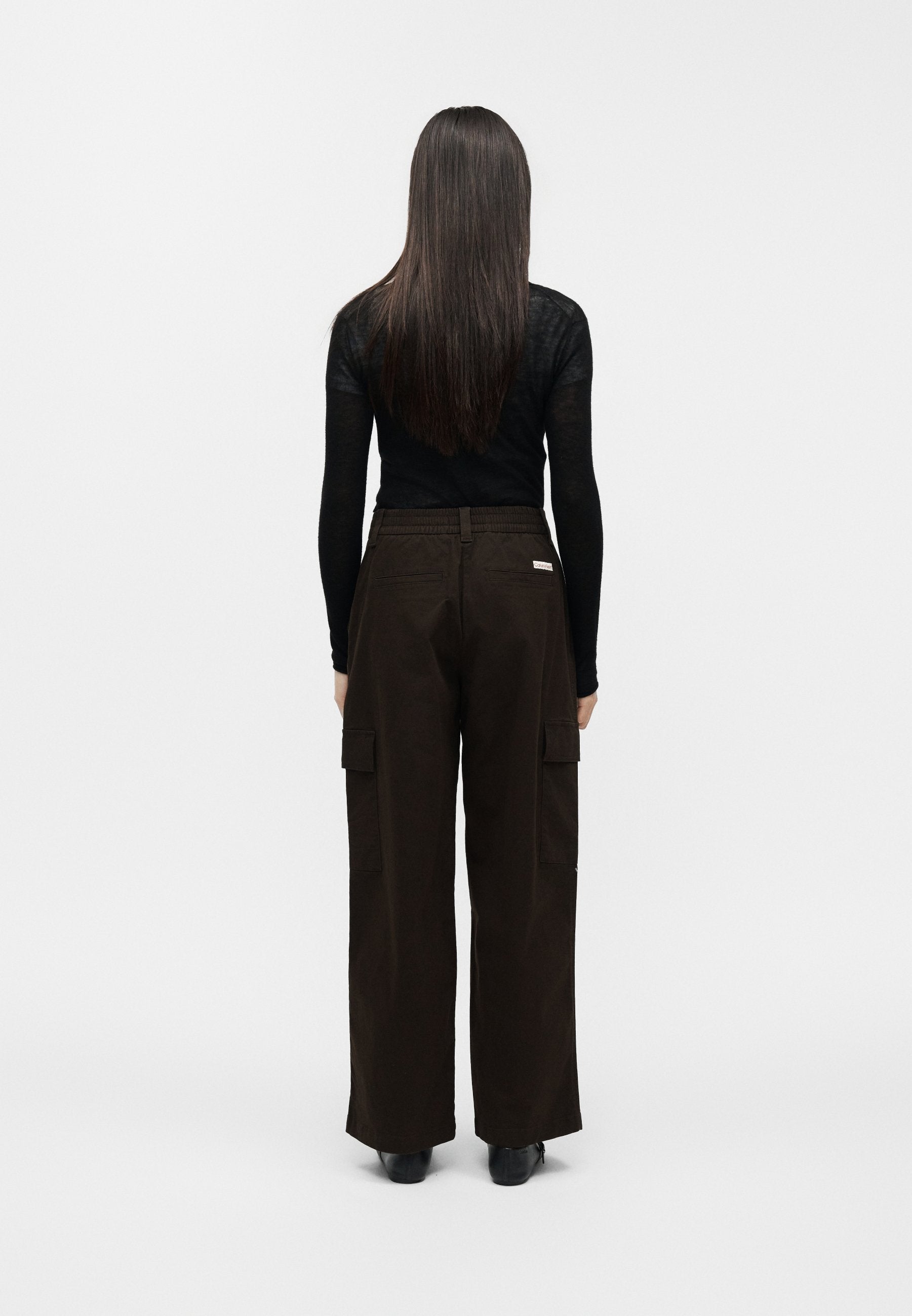 EWAIST - Cargo trousers - dark coffee