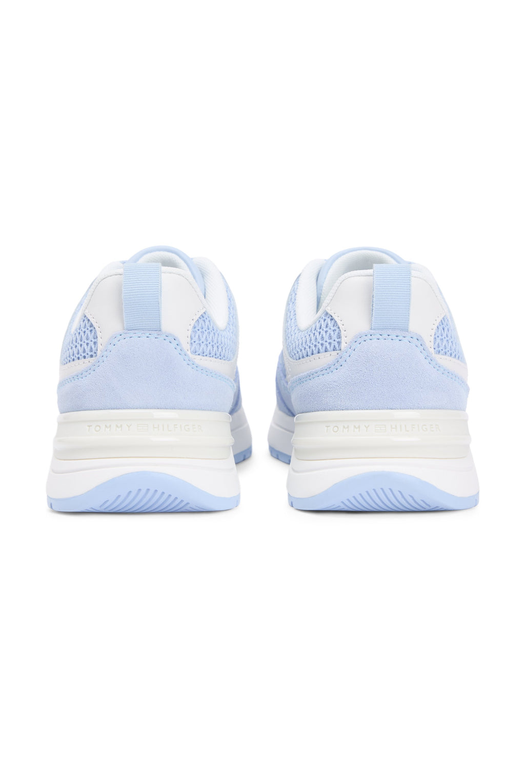 TONAL TH MONOGRAM MIXED TEXTURE TRAINERS - Trainers - breezy blue/ecru