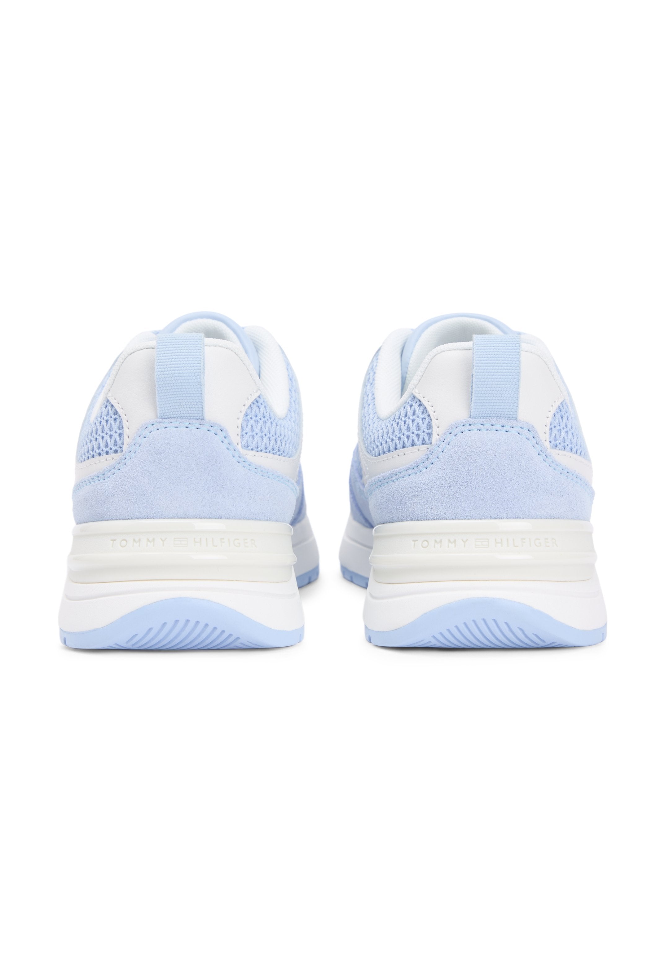 TONAL TH MONOGRAM MIXED TEXTURE TRAINERS - Trainers - breezy blue/ecru
