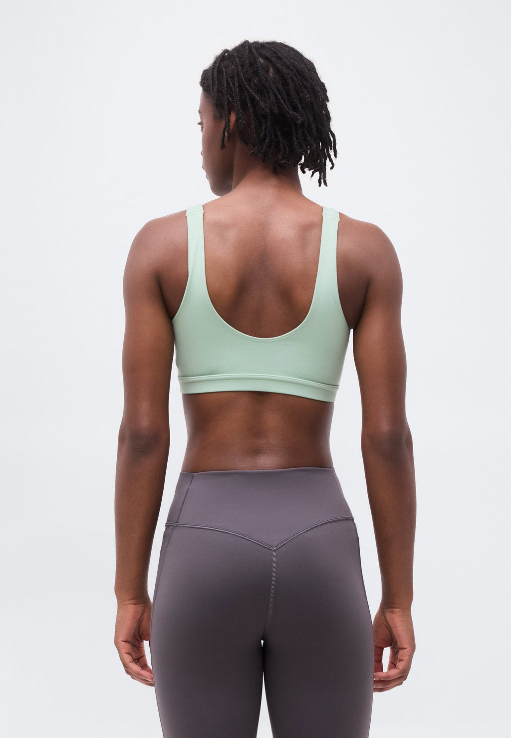 BRA CAPSULE - Light support sports bra - steam/white