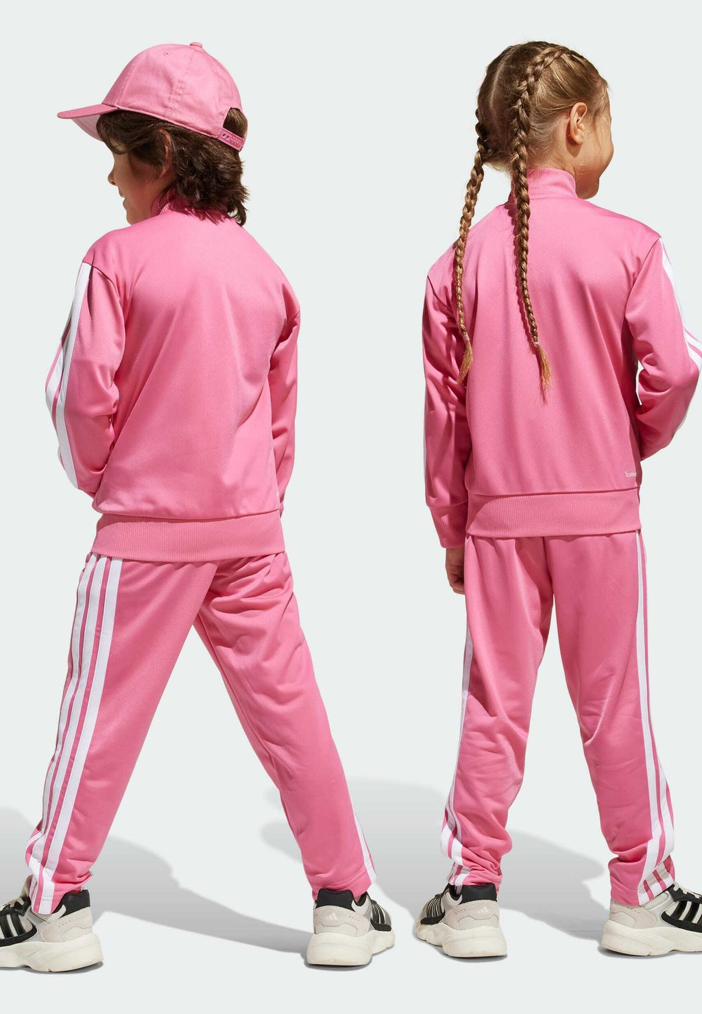 SEASONAL ESSENTIALS TIBERIO 3-STRIPES TRICOT TRACK SUIT KIDS - Tracksuit - pink fusion white clear pink