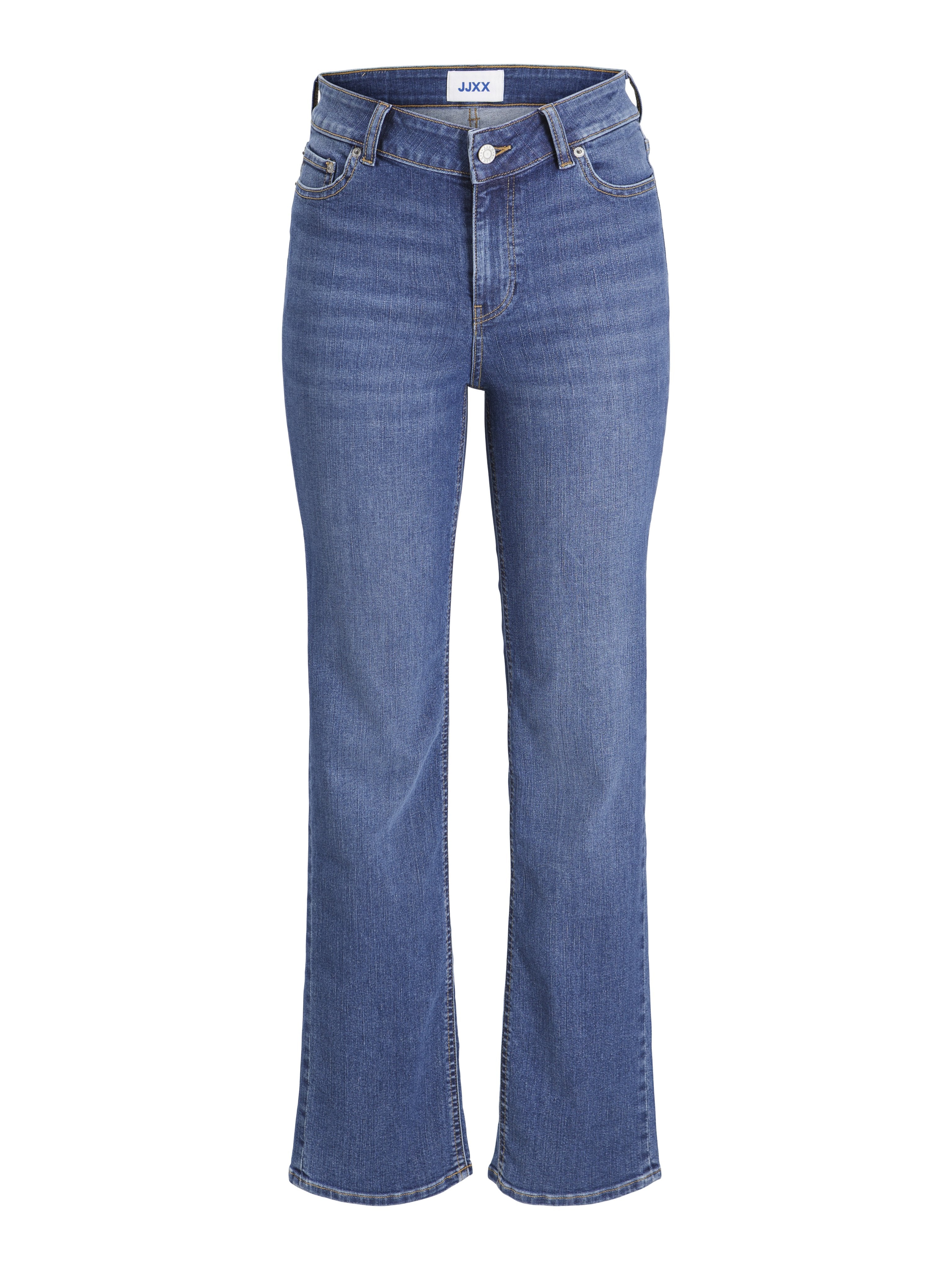 JXNICE STRAIGHT FIT JEANS - Bootcut jeans - medium blue denim