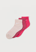 EVERYDAY PLUS CUSHIONED ANKLE 3 PACK UNISEX  - Sports socks - sweet beet/silt red/rush pink