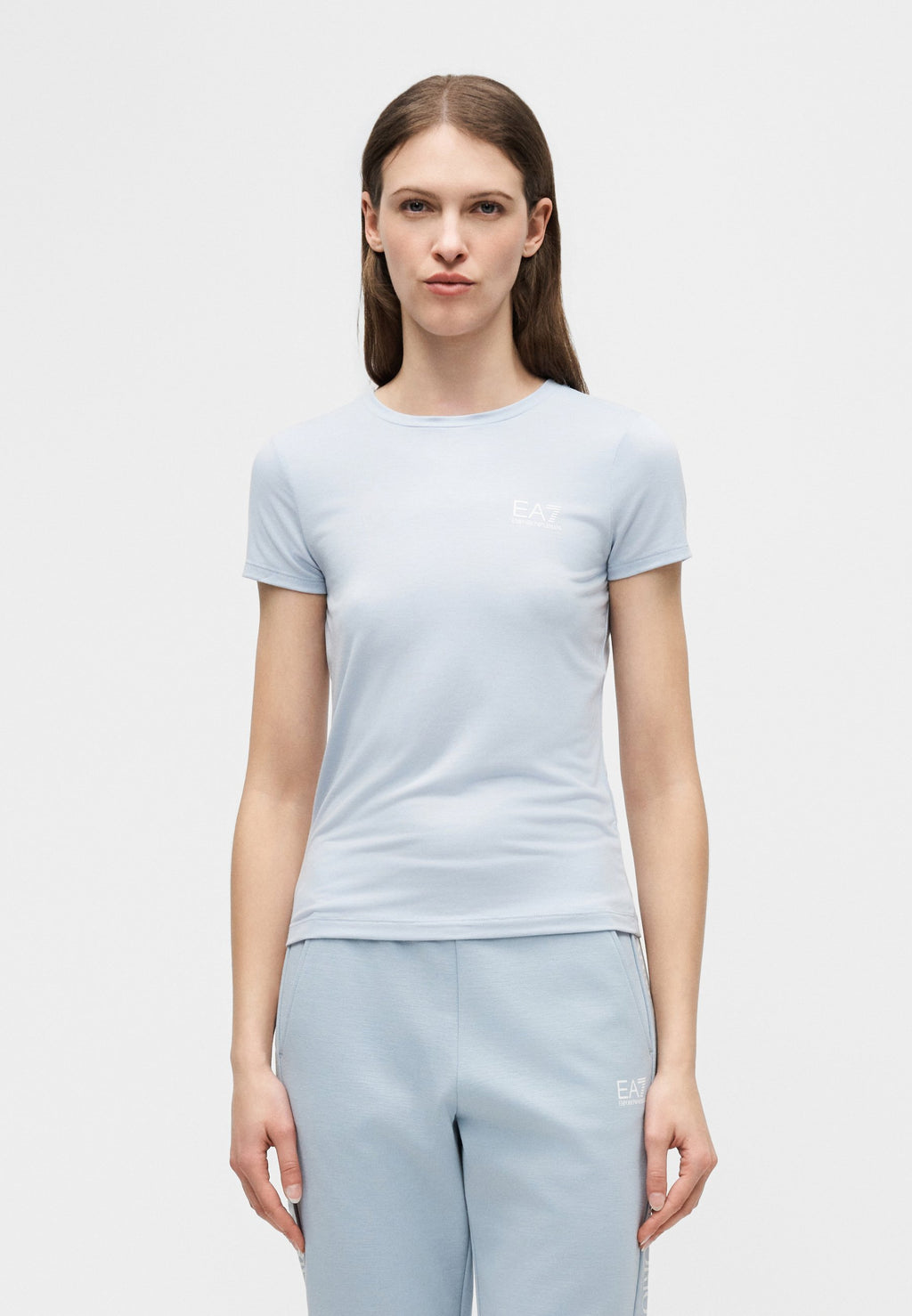 Print T-shirt - zen blue
