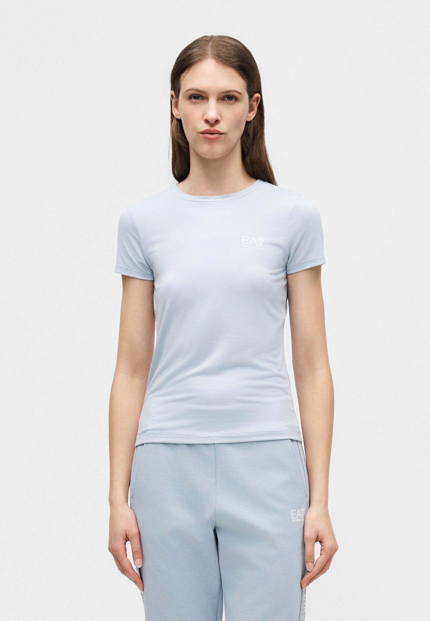 Print T-shirt - zen blue