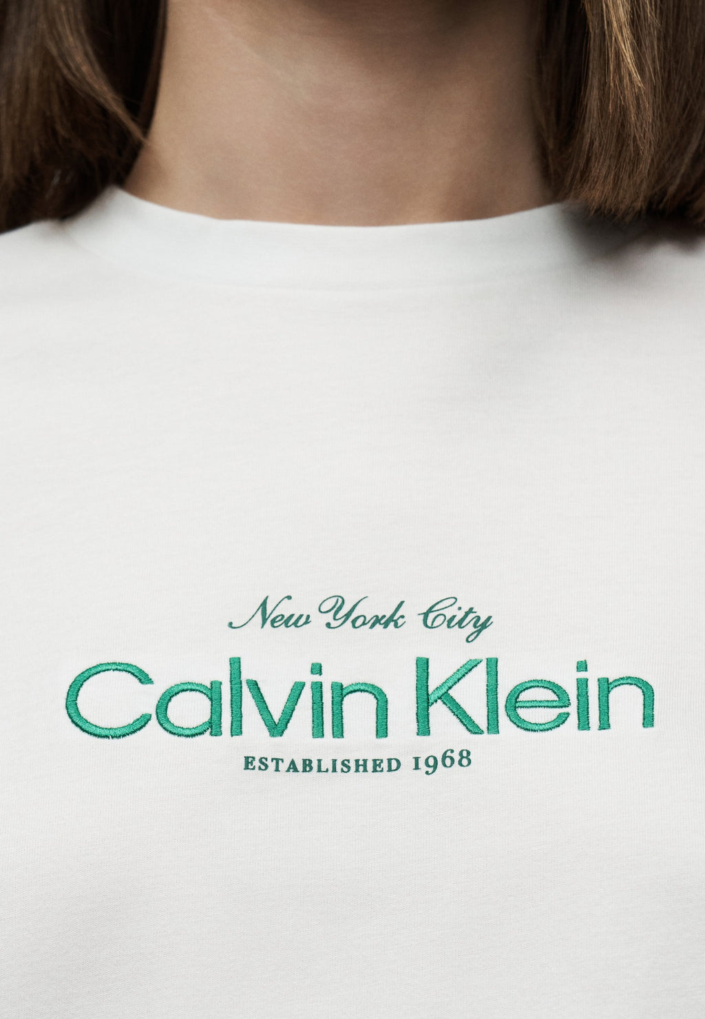 SS CLASSIC CK NYC LOGO TEE - T-shirt imprimé - blanc vif