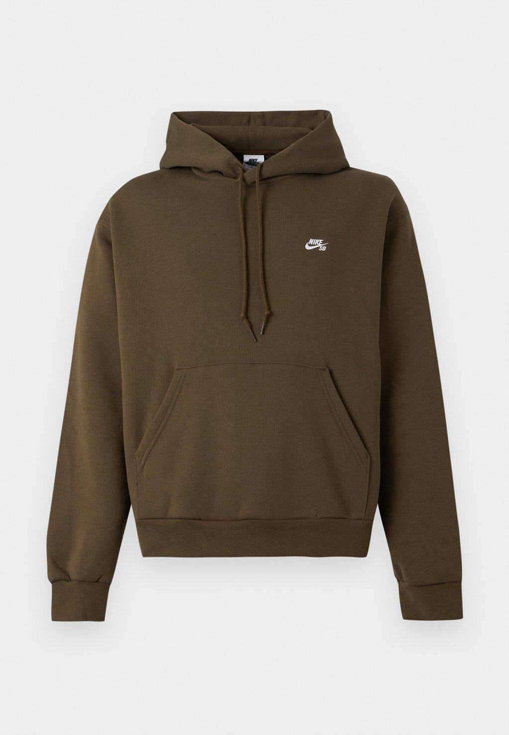 LOGO UNISEX - Hoodie - dark hazel/white