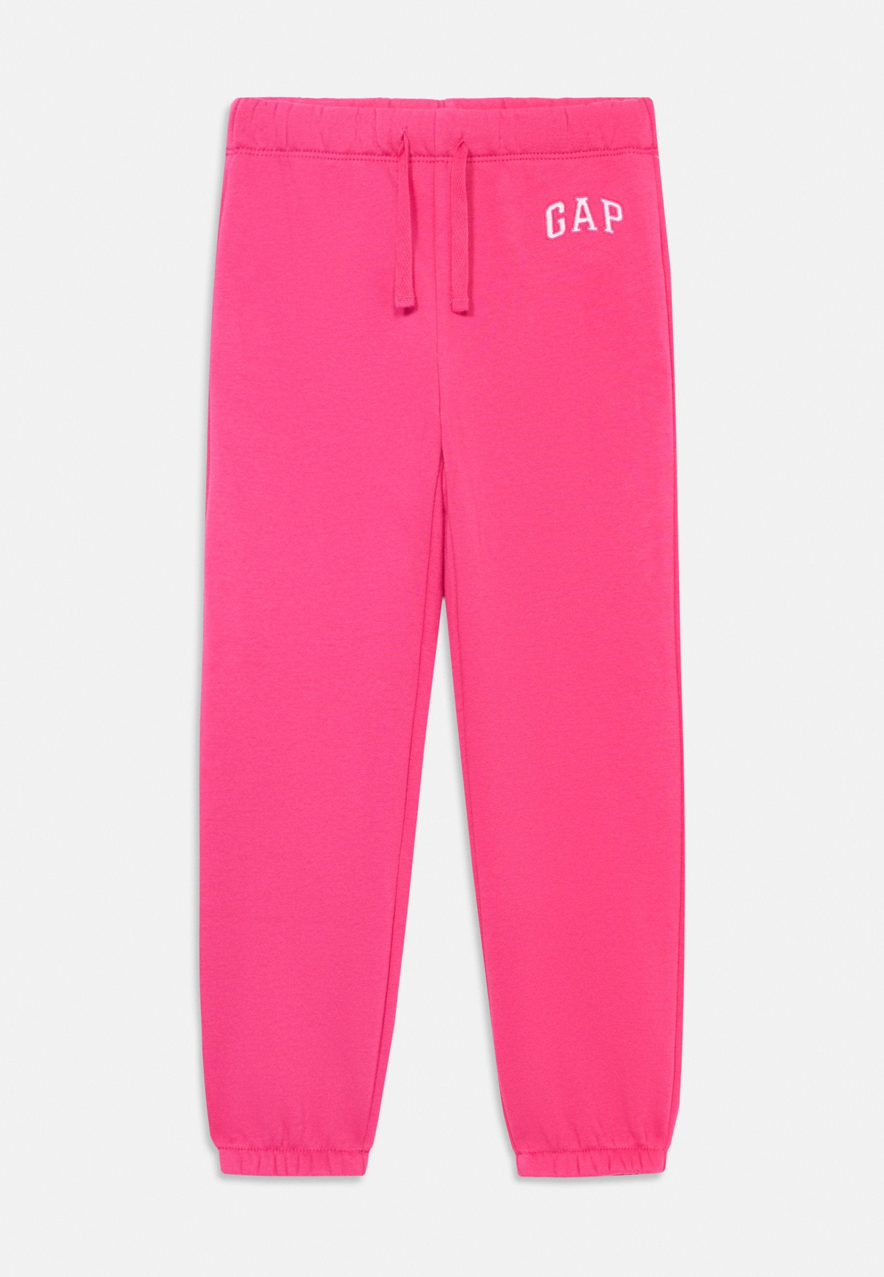 BABYGAP RELAXED LOGO PULL-ON JOGGERS - Tracksuit bottoms - raspberry sorbet