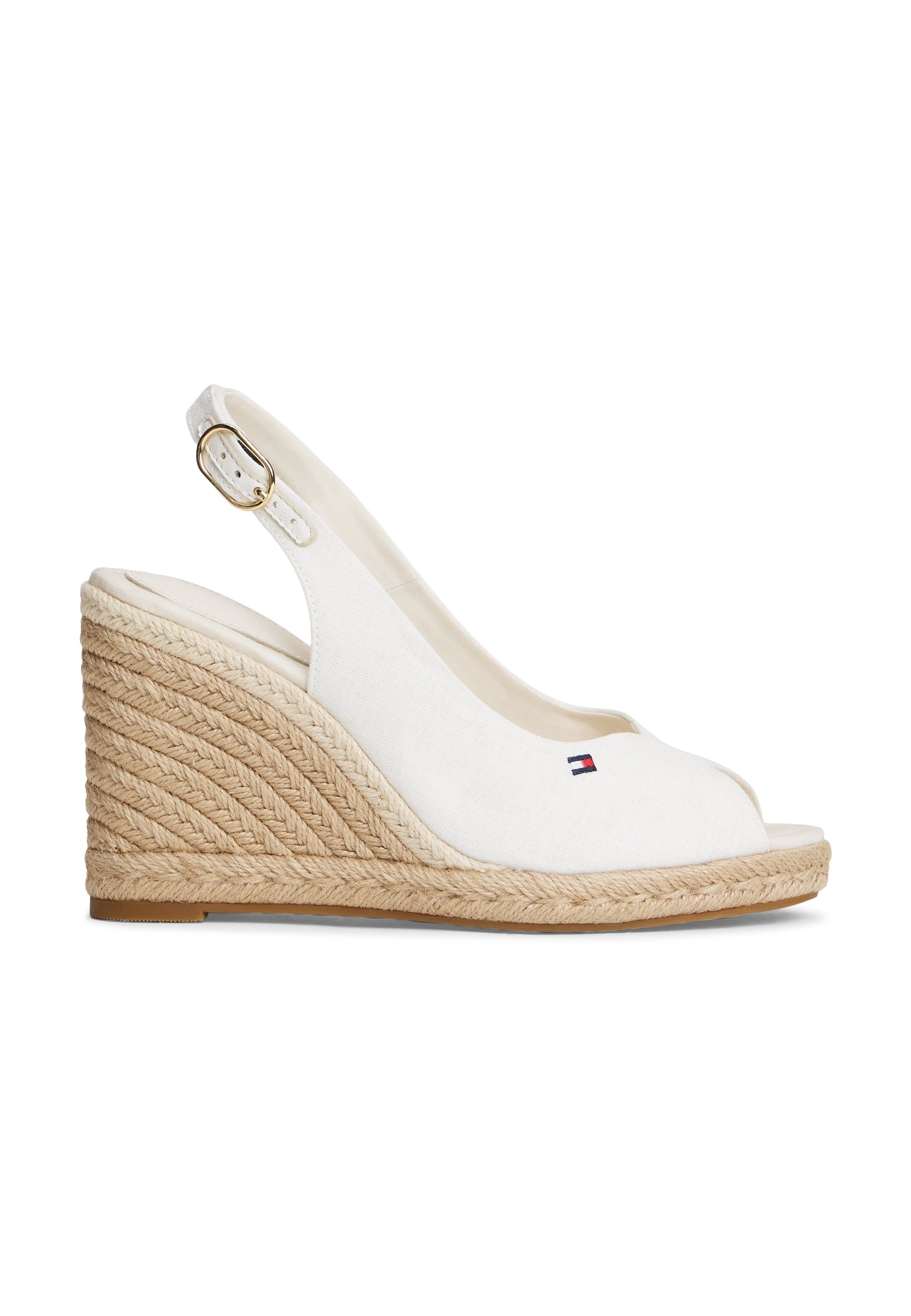 HEMP SLINGBACK WEDGE ESPADRILLES - صنادل علوية - إكرu