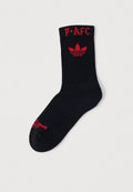 ARSENAL FC UNISEX - Sports socks - black/better scarlet