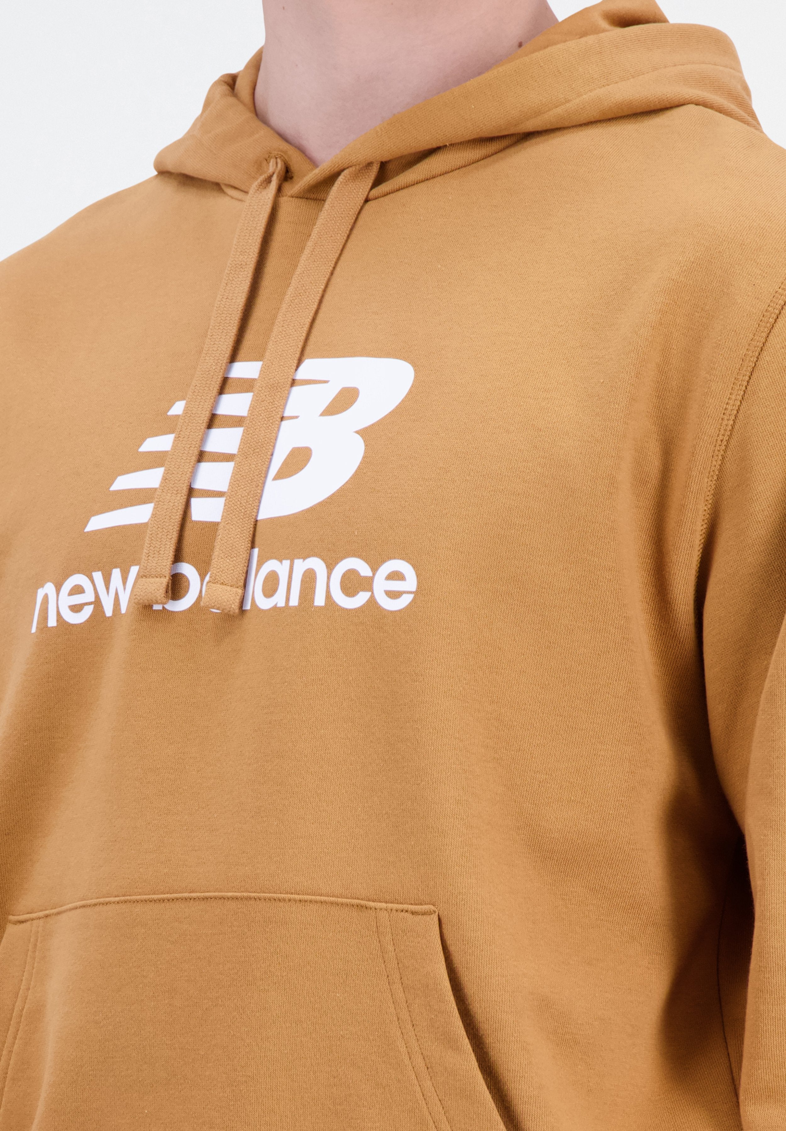 ESSENTIALS STACKED LOGO HOODIE - Hoodie - tobacco