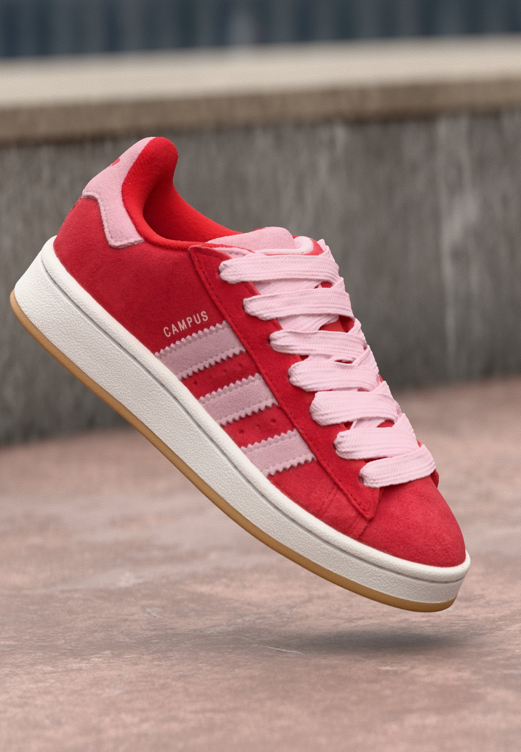 CAMPUS 00S DOUBLE W - Trainers - better scarlet/clear pink/footwear white