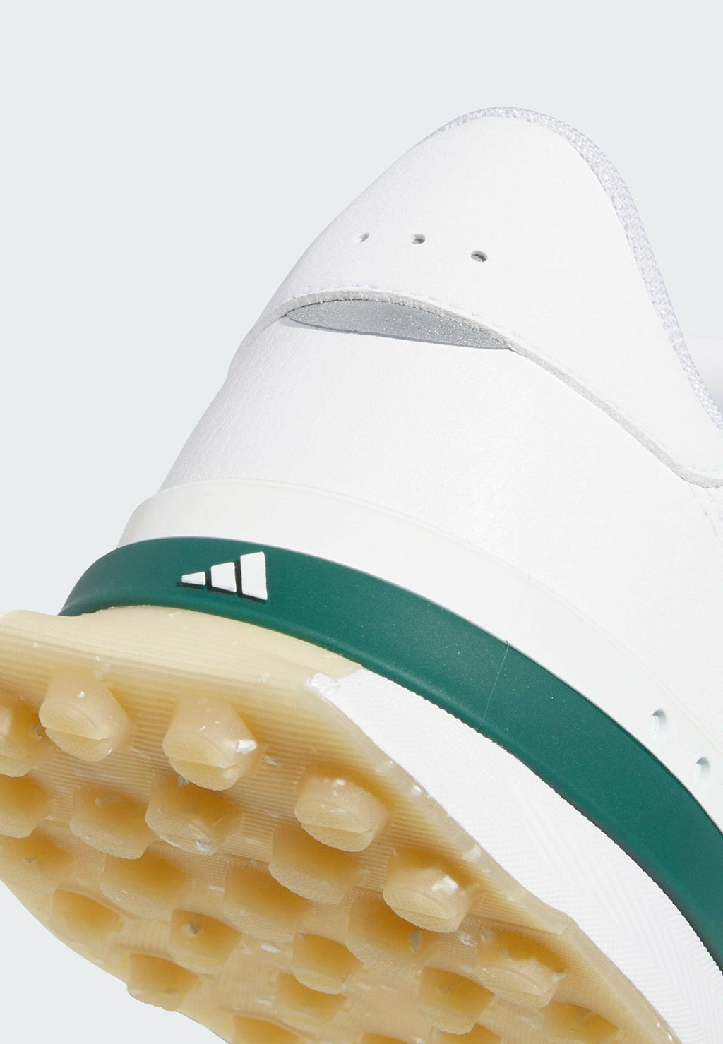S2G 26 LEATHER - Chaussures de golf (sans crampons) - blanc nuage/vert collégial/gomme
