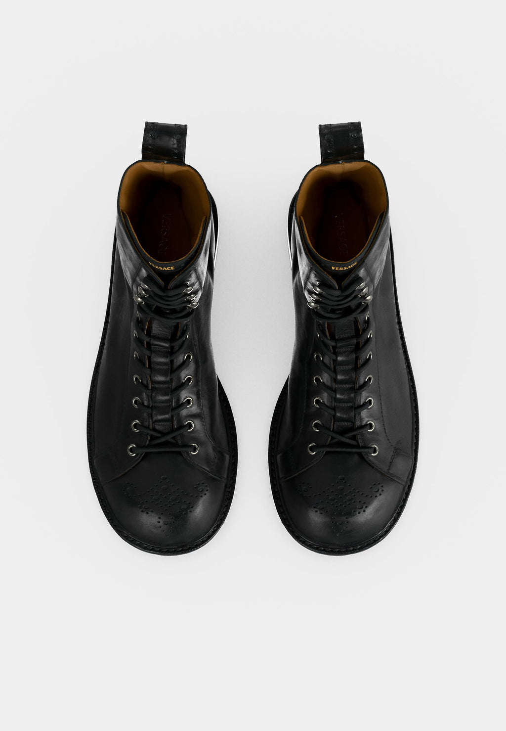 BOOTIES - Lace-up ankle boots - black/palladium-coloured