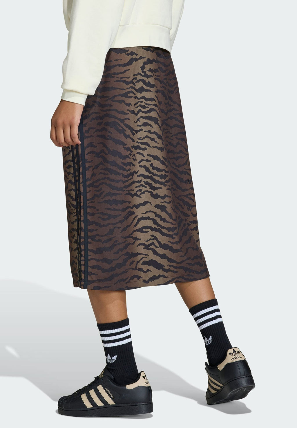 A-line skirt - night brown