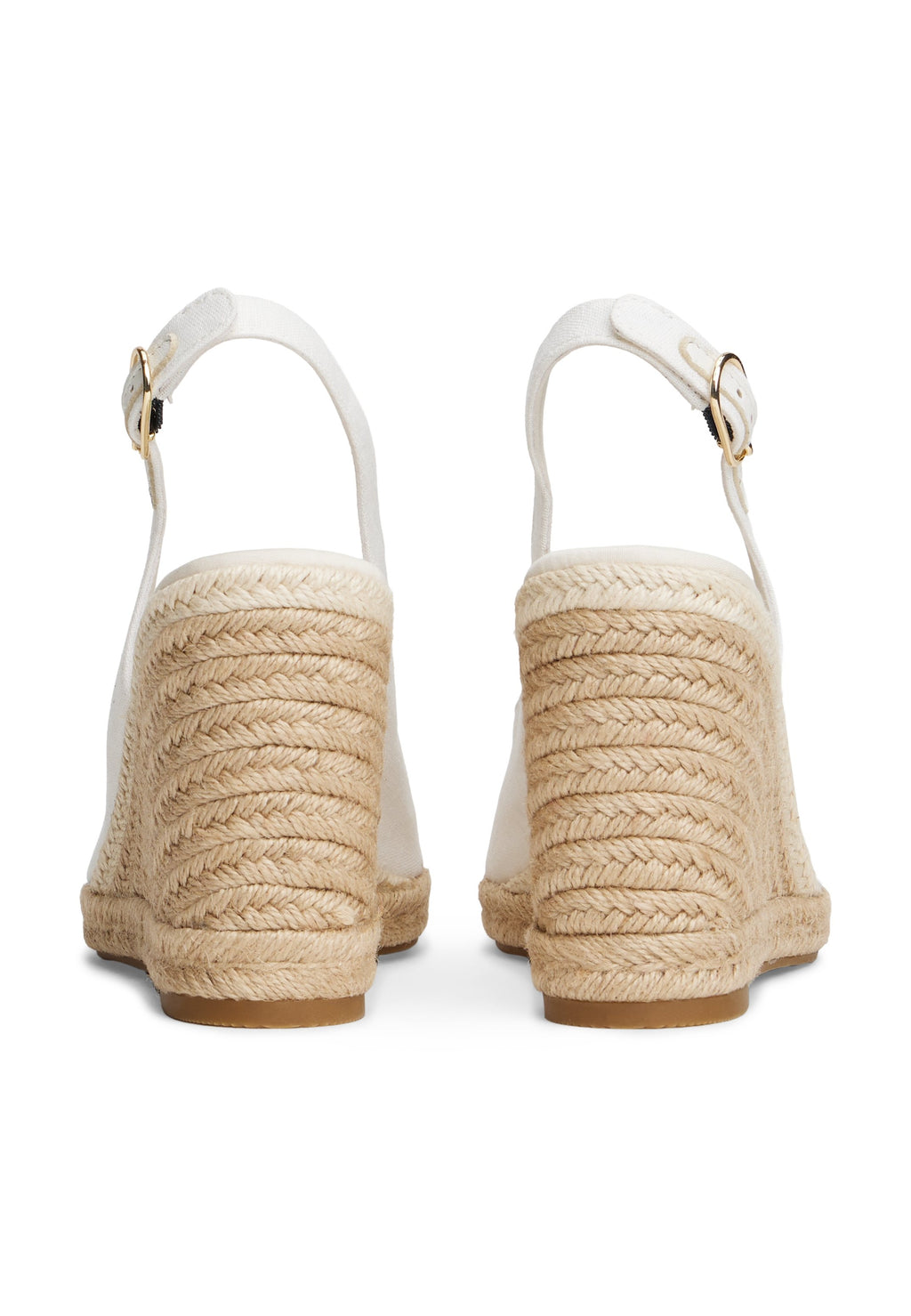 HEMP SLINGBACK WEDGE ESPADRILLES - صنادل علوية - إكرu