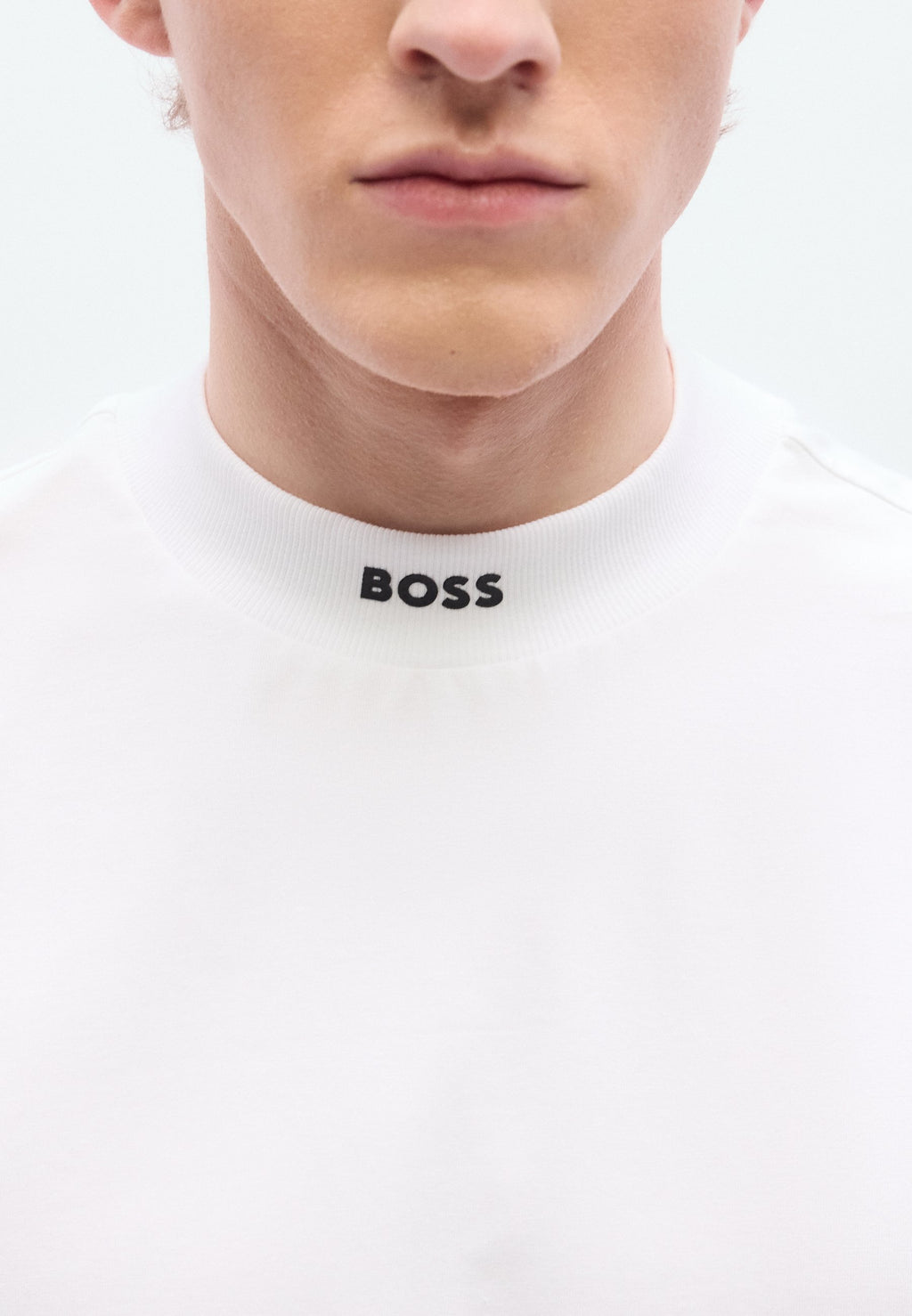 TEE COLLAR - Basic T-shirt - white