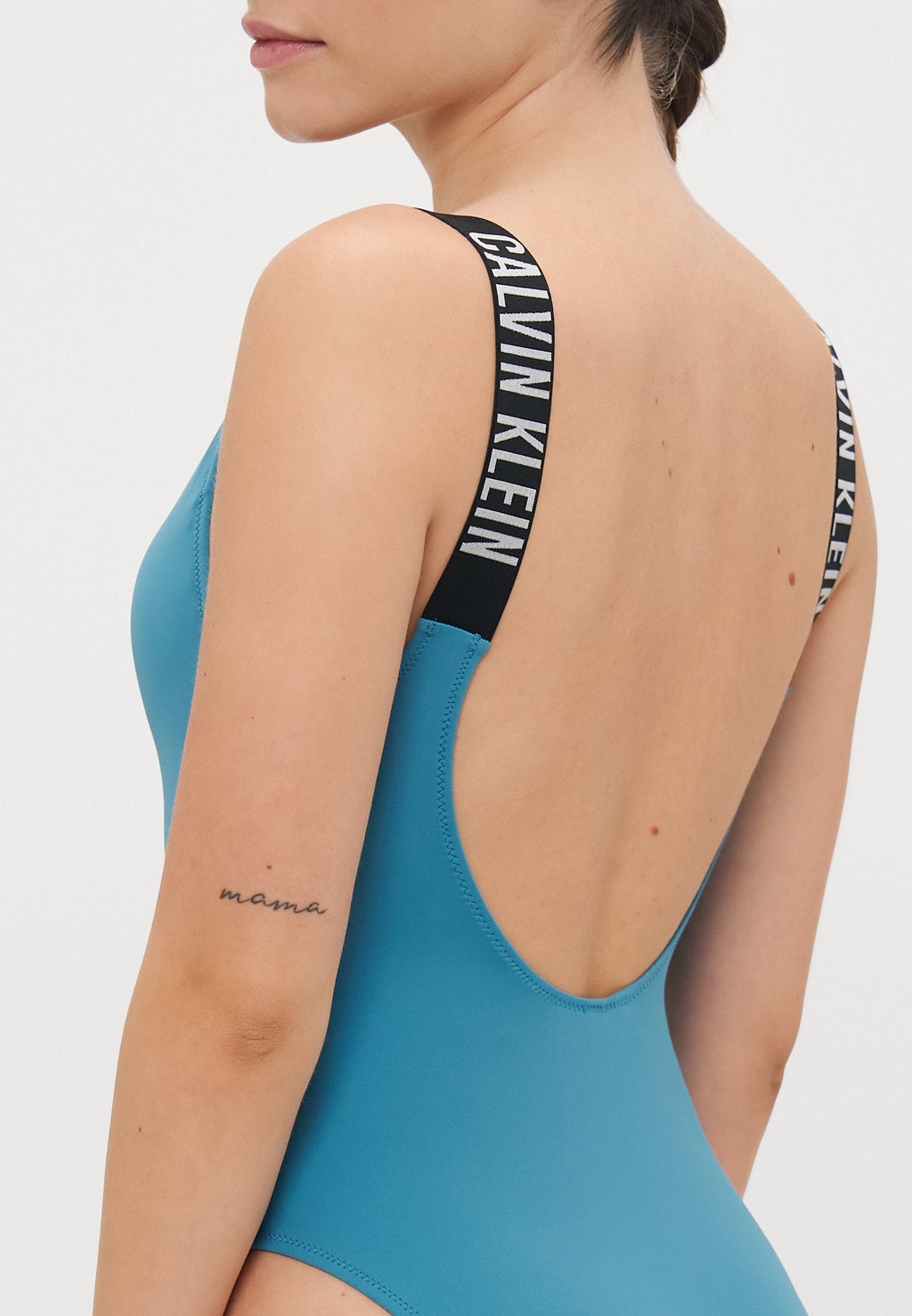 SCOOP BACK ONE PIECE - Swimsuit - storm blue