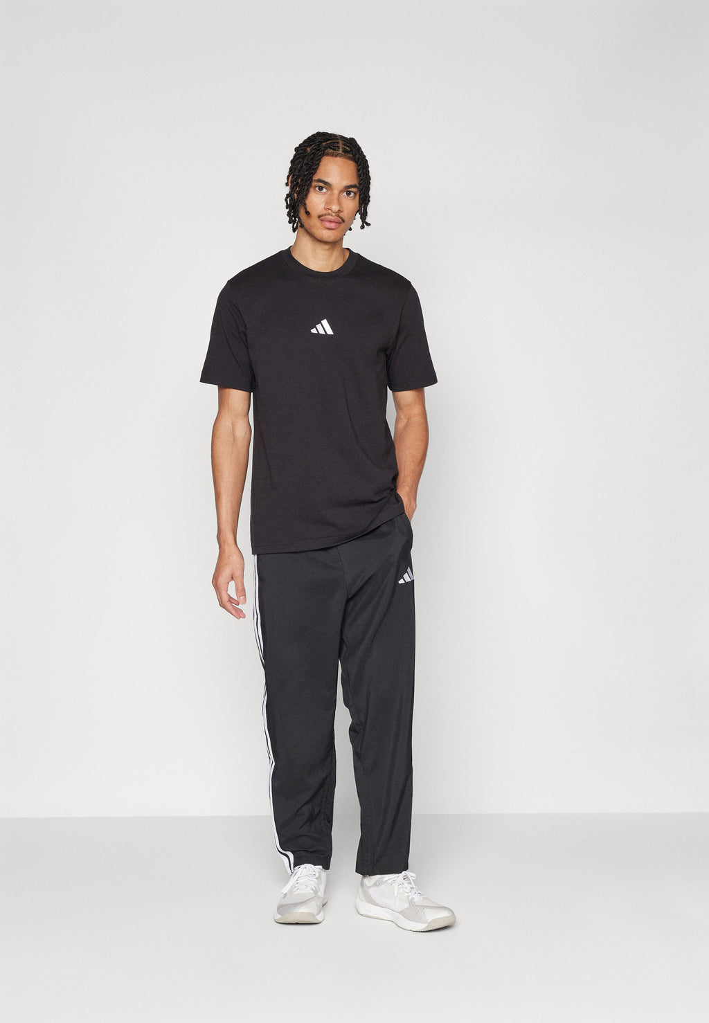 M STNFRD OPT 3S - Bas de survêtement - black blanc