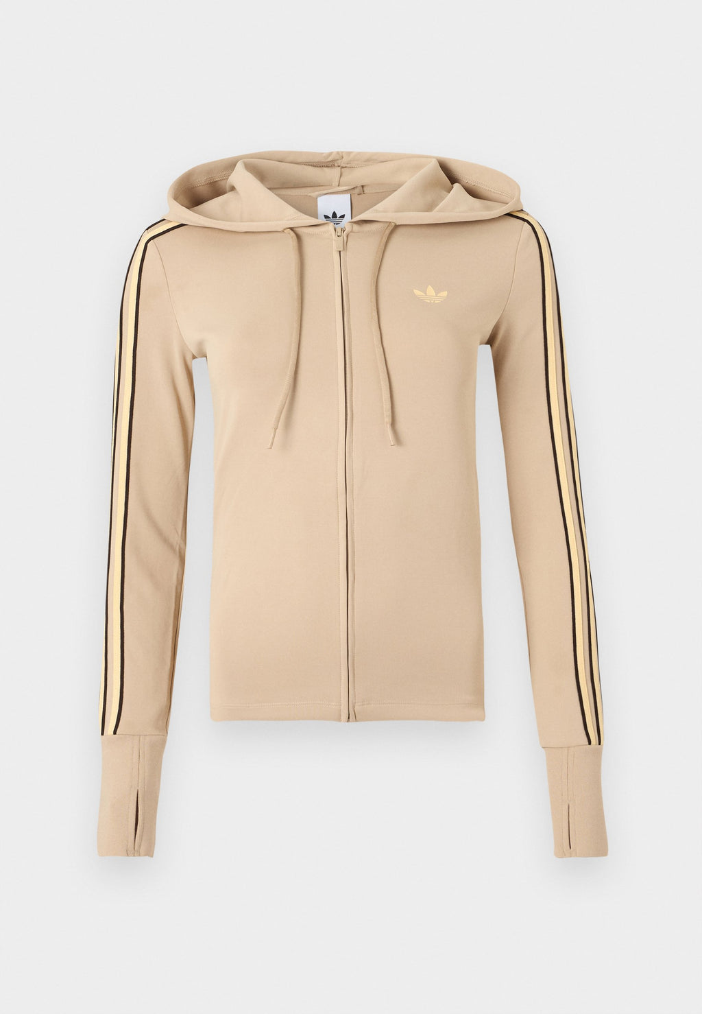 SWEAT ZIPPÉ À CAPUCHE - Kaki clair