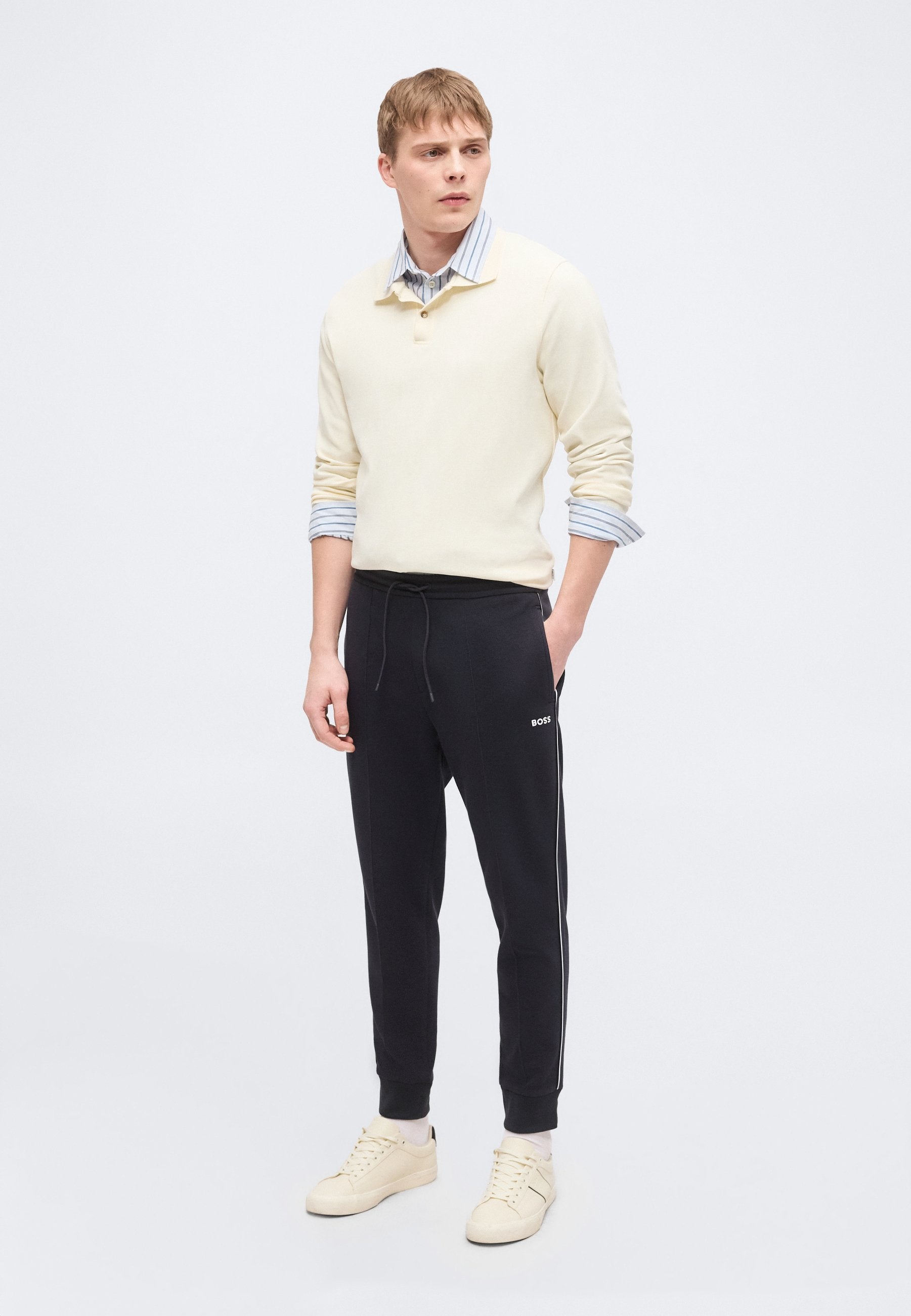 JOIN HADIKO - Tracksuit bottoms - dark blue