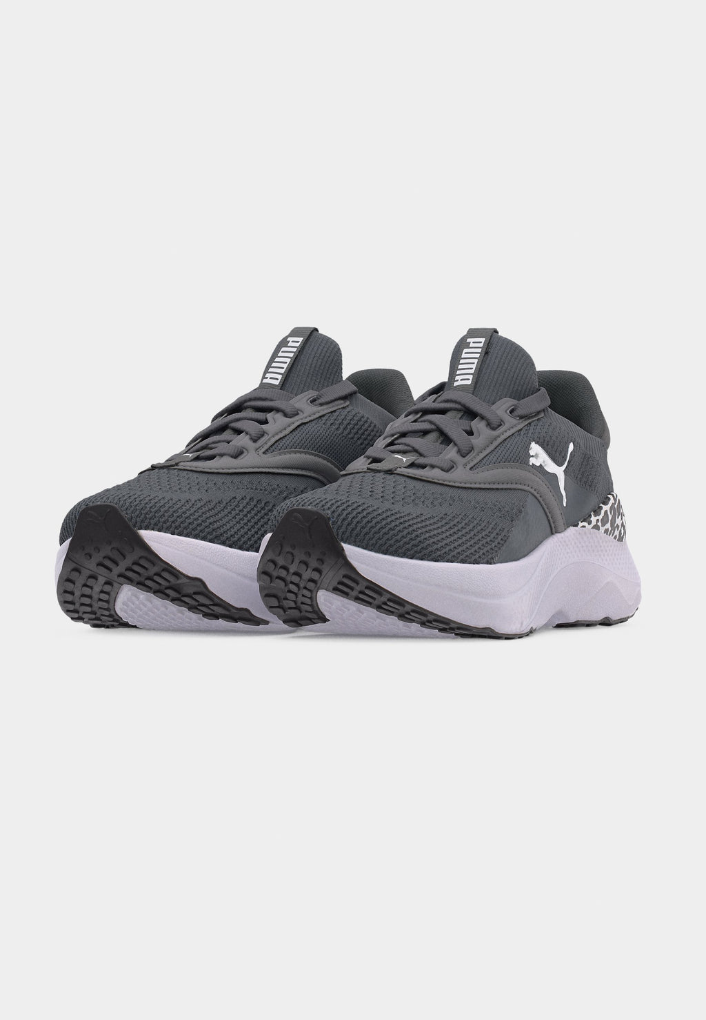 SOFTRIDE MAYVE ANIMAL - Road running shoes - cool dark gray/black/silver-coloured