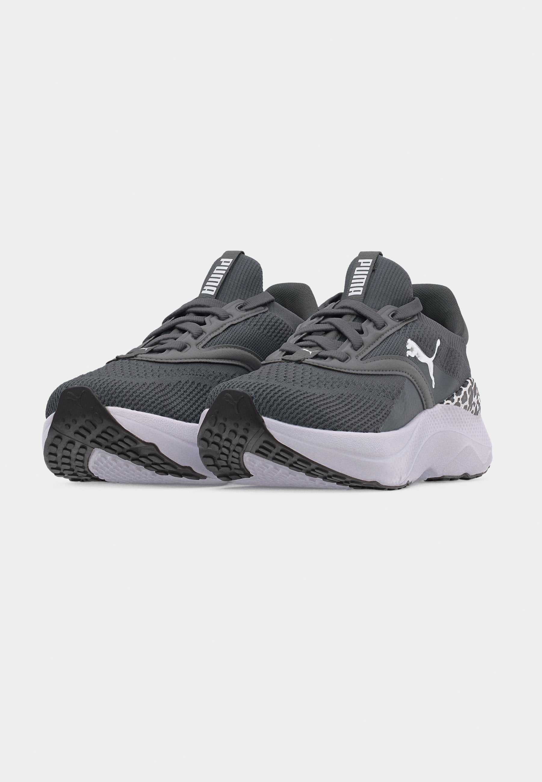 SOFTRIDE MAYVE ANIMAL - Road running shoes - cool dark gray/black/silver-coloured