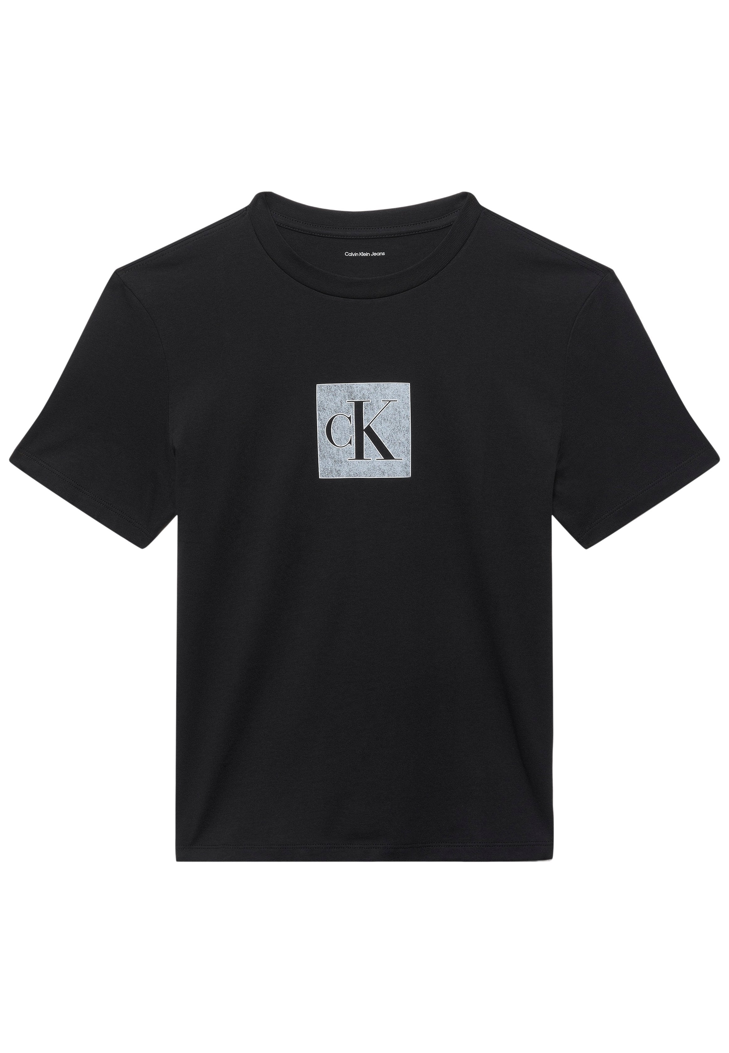 CLASSIC FIT MONOGRAM TEE - Print T-shirt - black