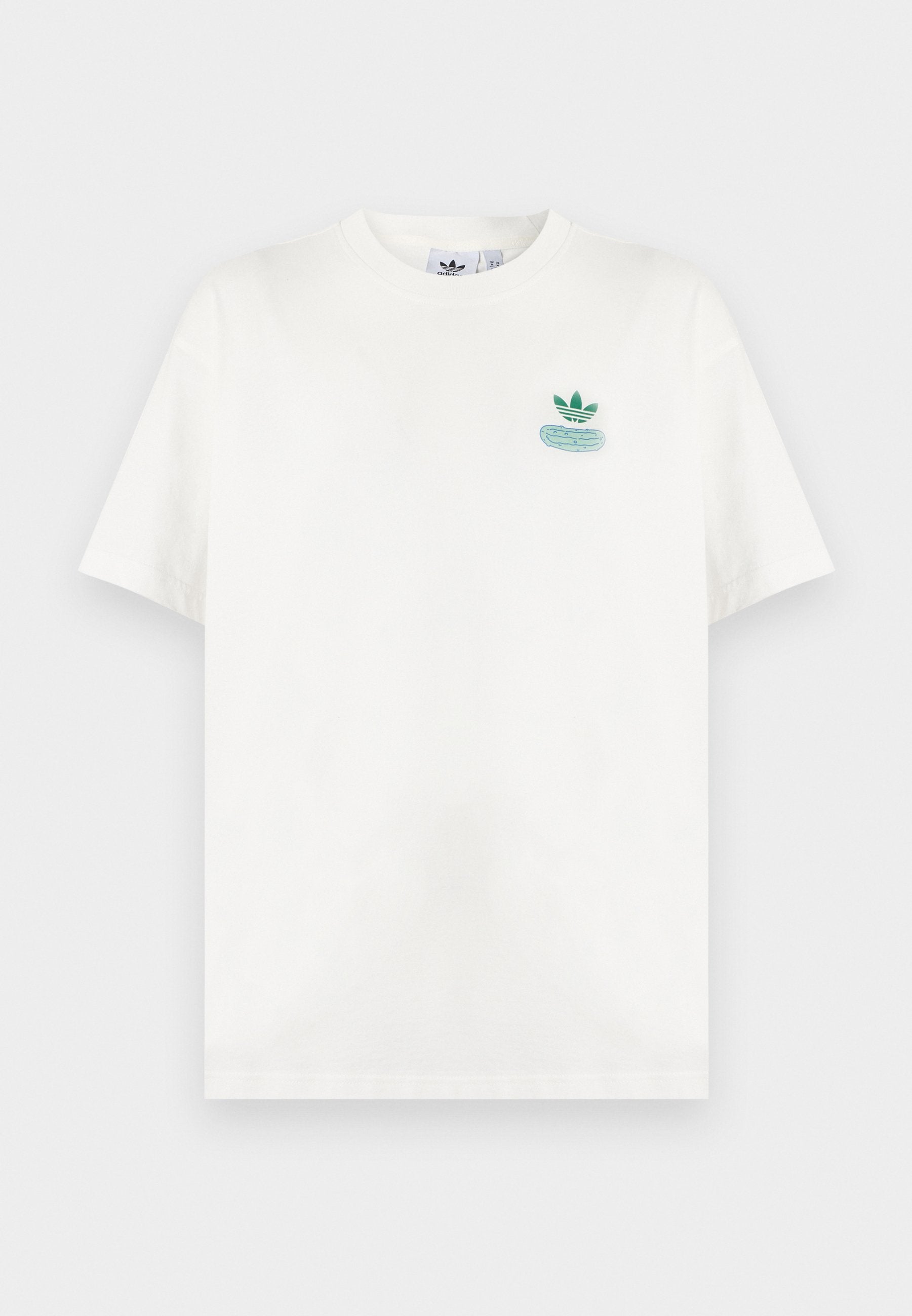 PICKLE GRAPHIC OVERSIZED TEE UNISEX - Print T-shirt - core white