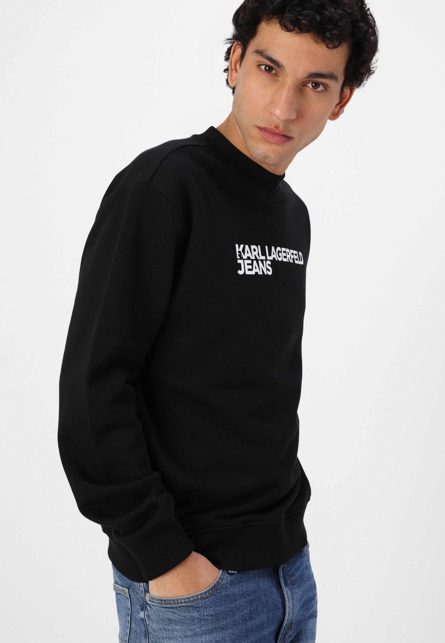 LOGO ESSENTIEL - Sweat-shirt - noir