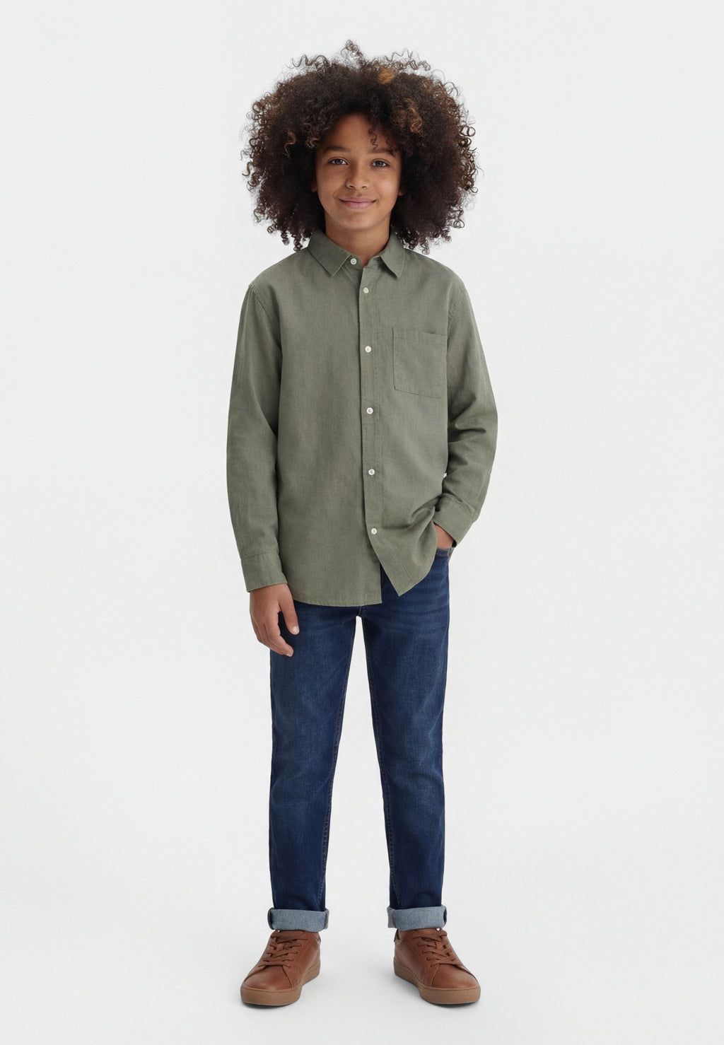 BOYS - Shirt - mesculen green