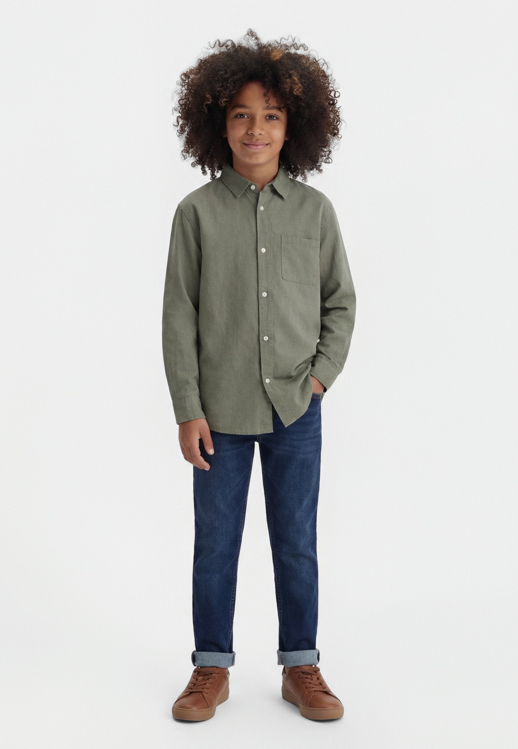 BOYS - Shirt - mesculen green