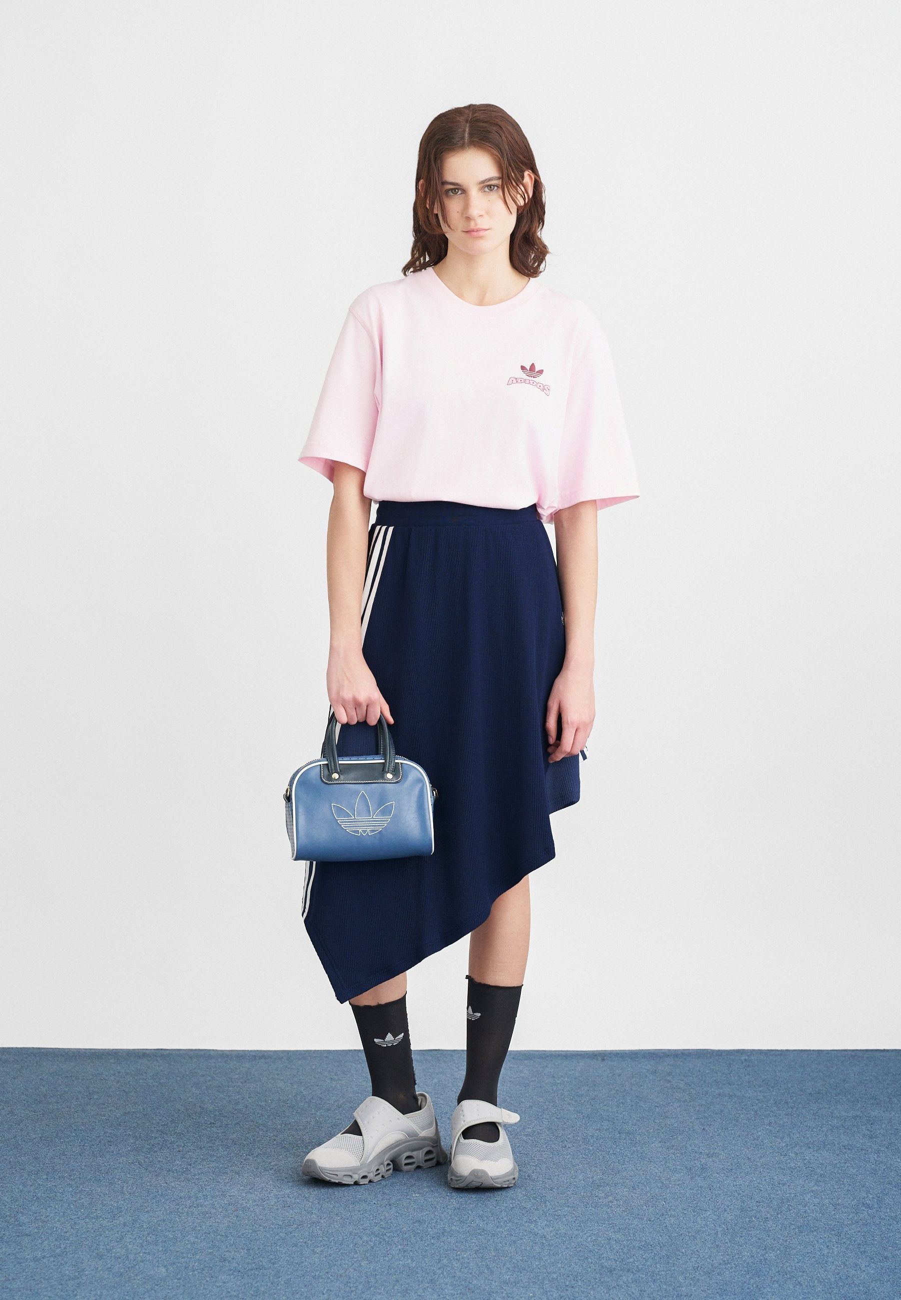 ASYMETRIC SKIRT - A-line skirt - night indigo